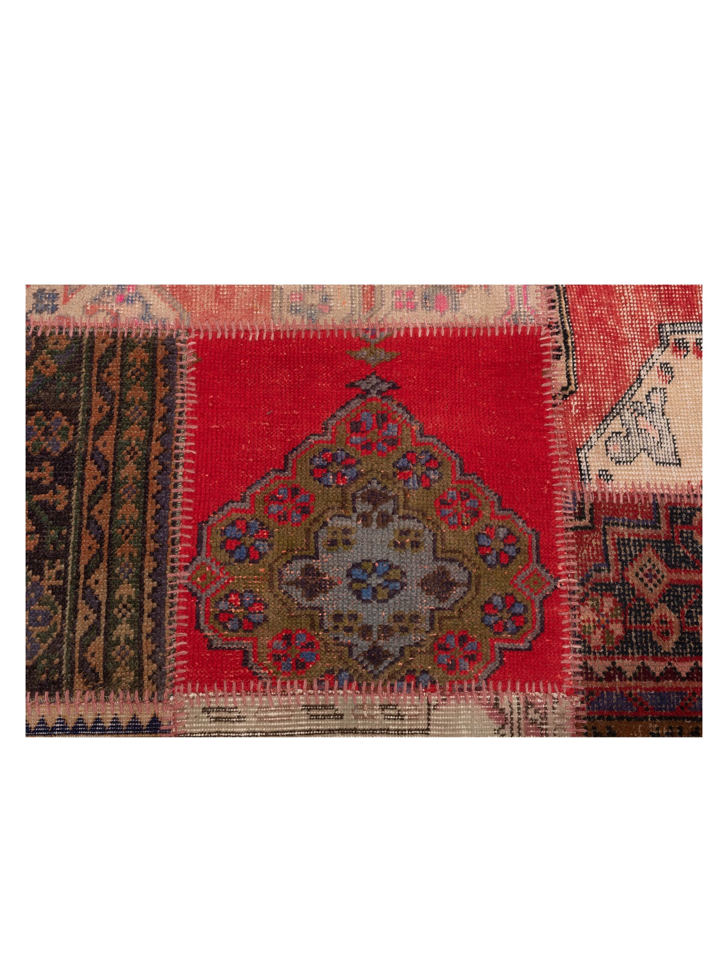 Turkish Vestige Patchwork 142741 Multi 9x12 Hand Knotted Rug