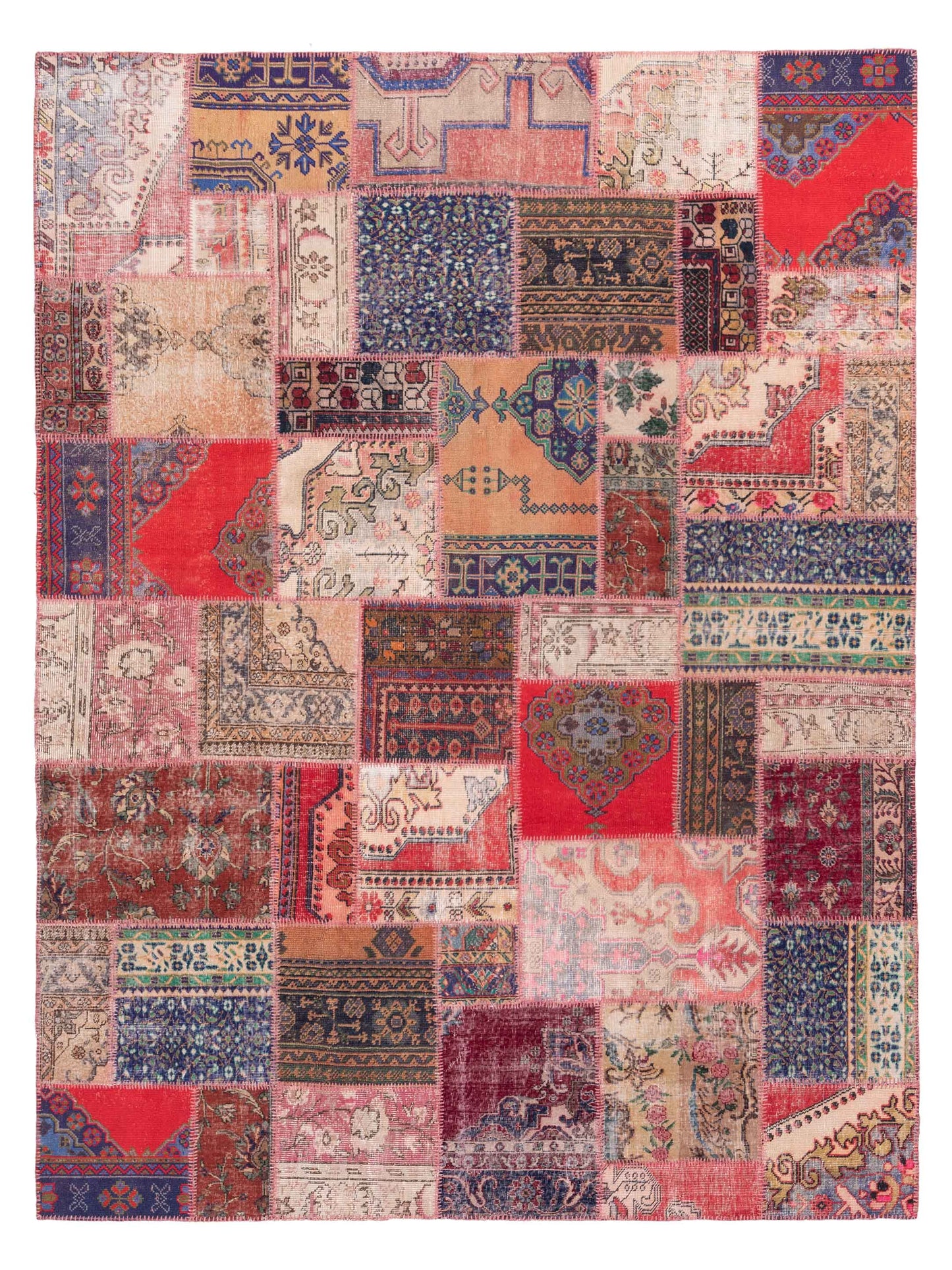 Pasha Turkish Vestige Patchwork Multi Contemporary