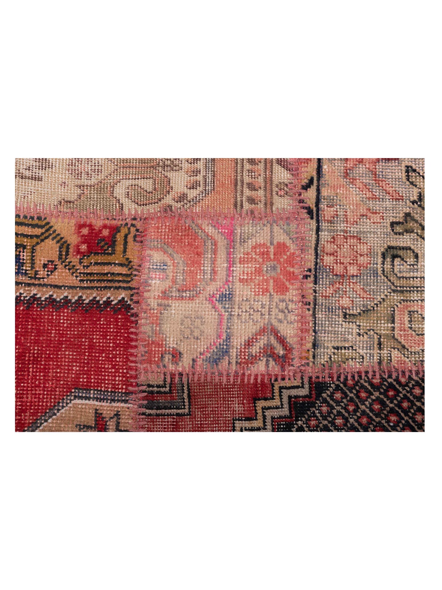 Turkish Vestige Patchwork 142742 Multi 6.7x9.10 Hand Knotted Rug