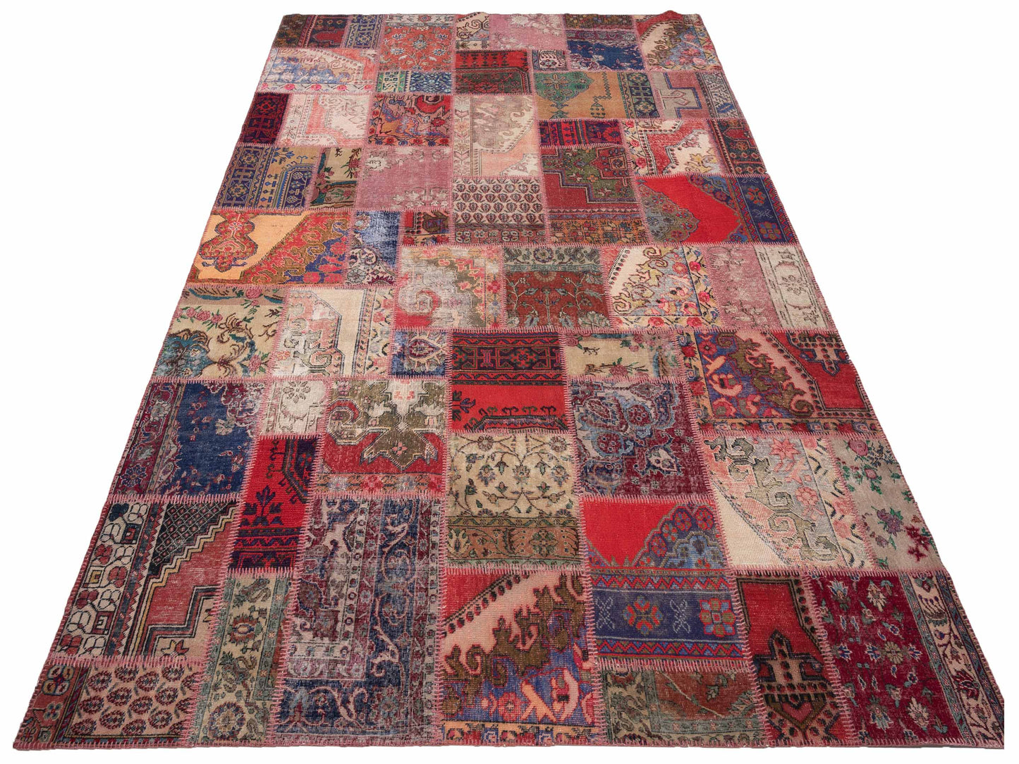 Turkish Vestige Patchwork 142744 Multi 10x14 Hand Knotted Rug