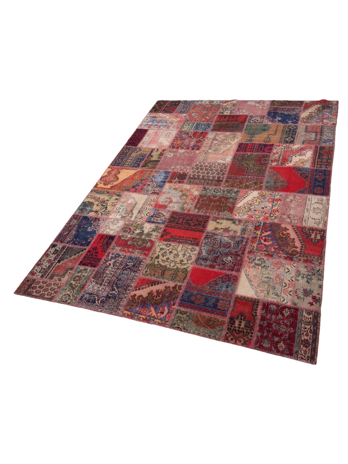 Turkish Vestige Patchwork 142744 Multi 10x14 Hand Knotted Rug