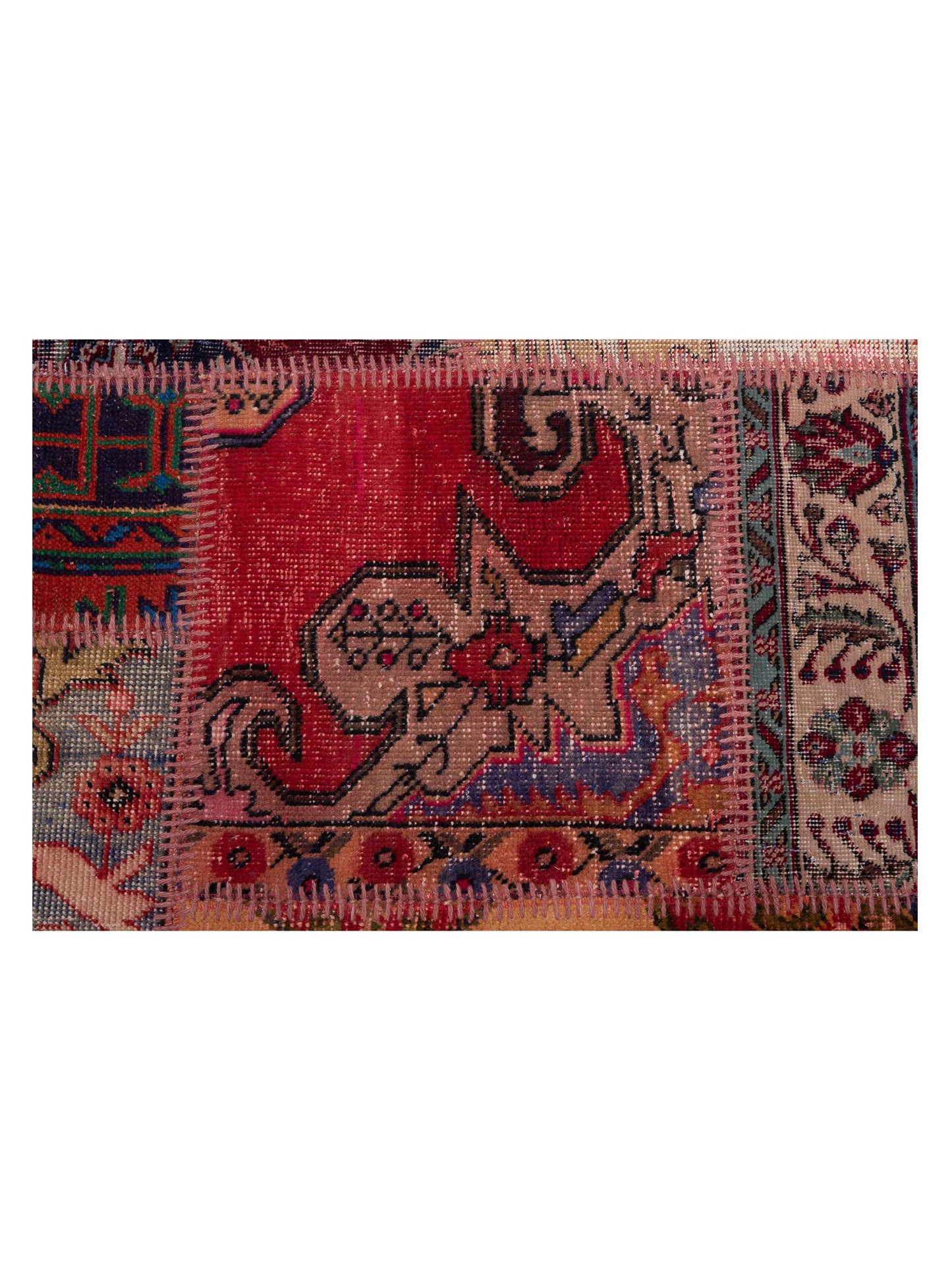 Turkish Vestige Patchwork 142745 Multi 6.7x9.10 Hand Knotted Rug