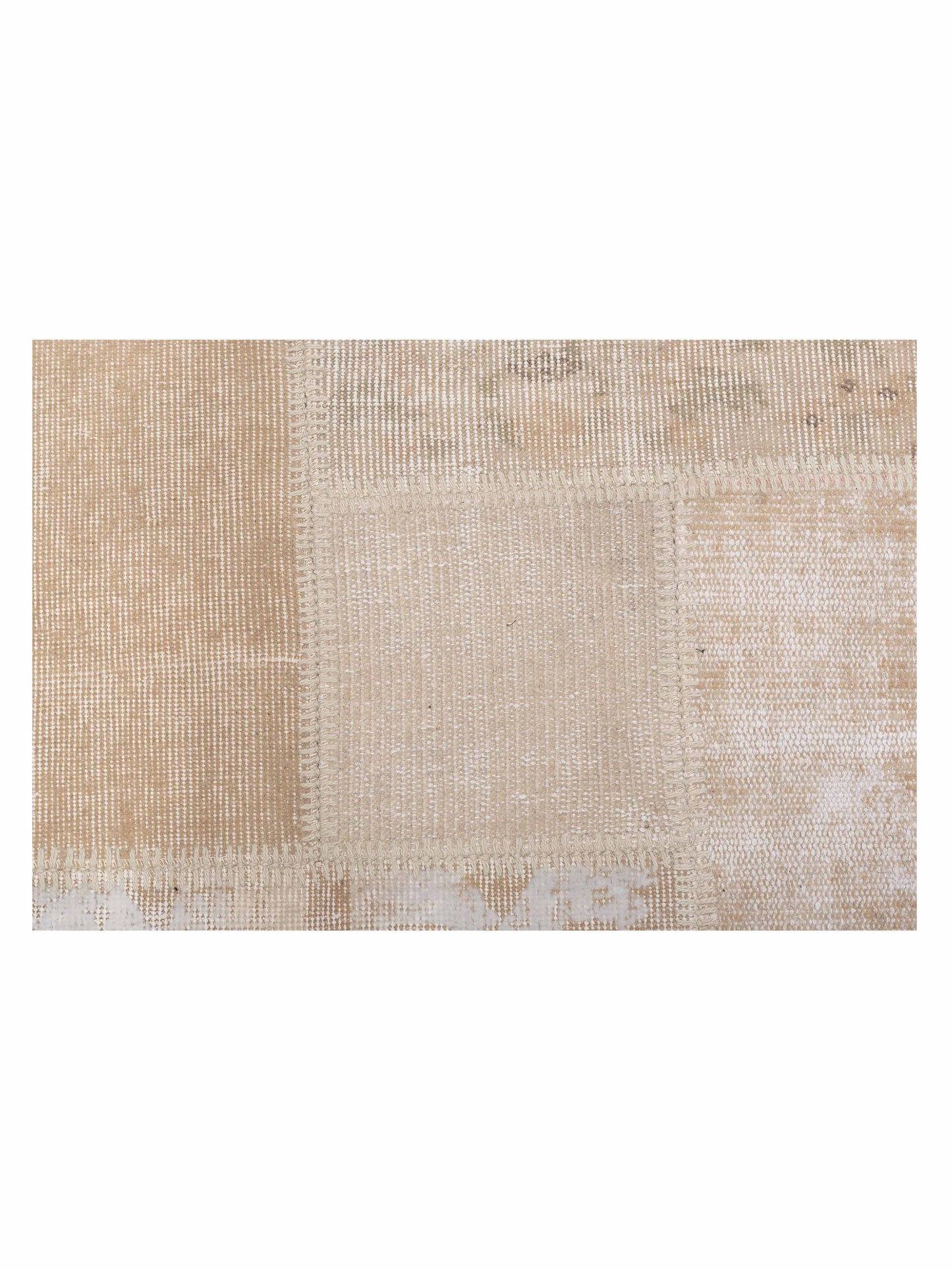 Turkish Vestige Patchwork 142747 Natural 8.3x9.10 Hand Knotted Rug
