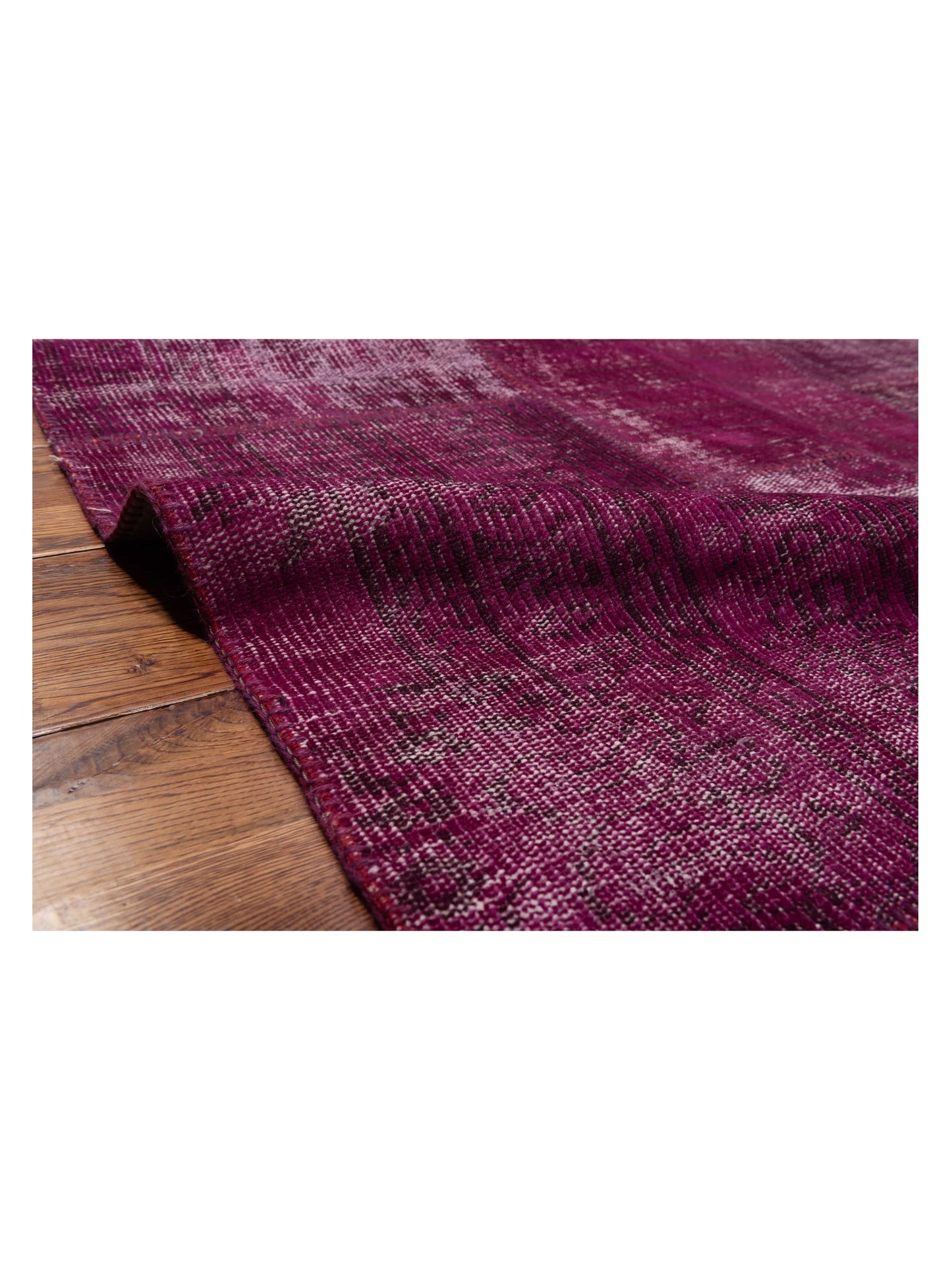 Turkish Vestige Patchwork 142754 Plum 8.3x9.11 Hand Knotted Rug