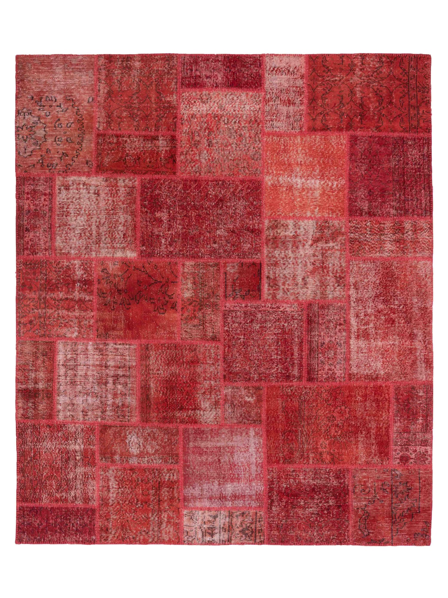 Pasha Turkish Vestige Patchwork Orange Contemporary