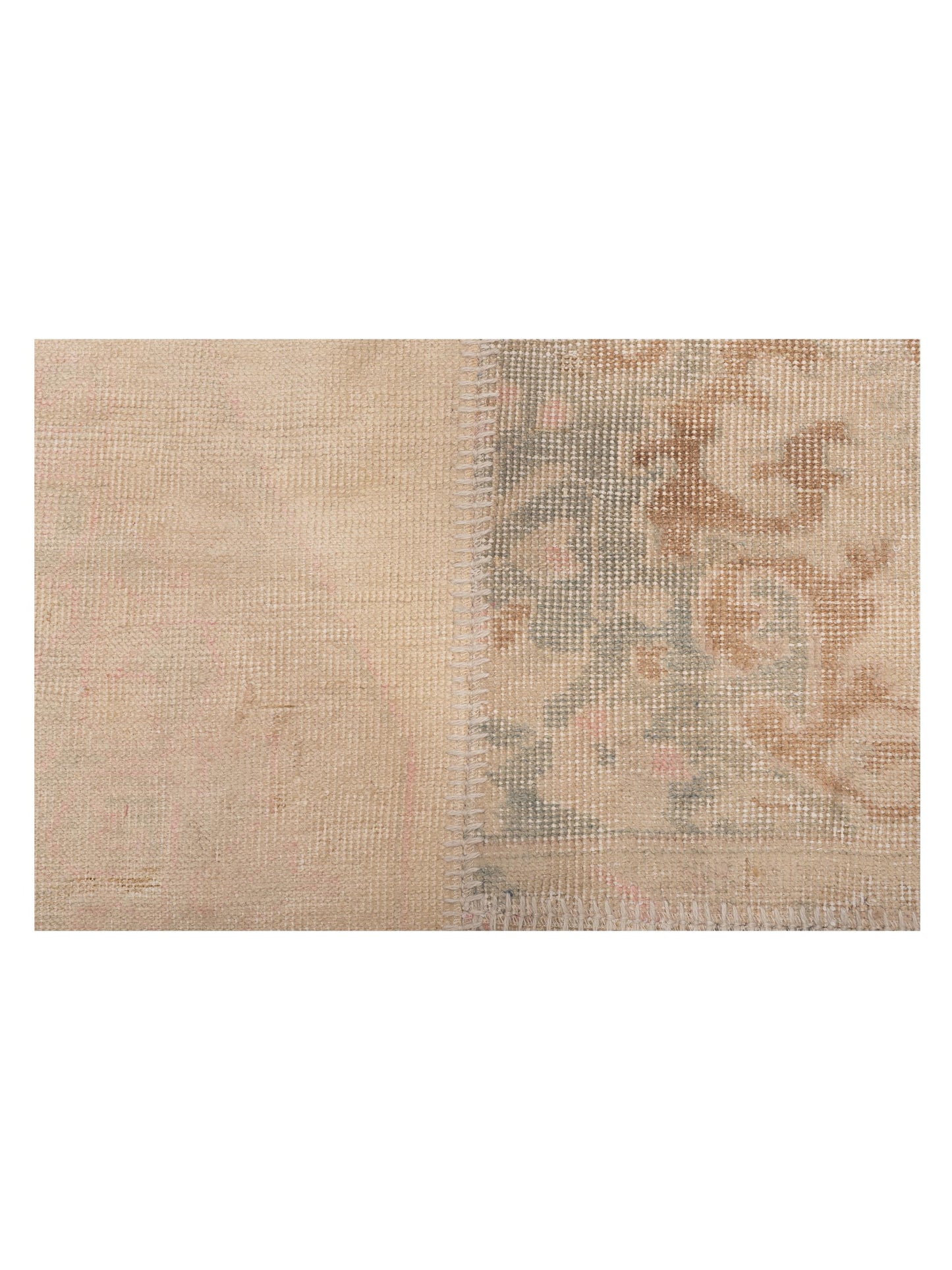 Turkish Vestige Patchwork 142774 Natural 10.1x13.11 Hand Knotted Rug