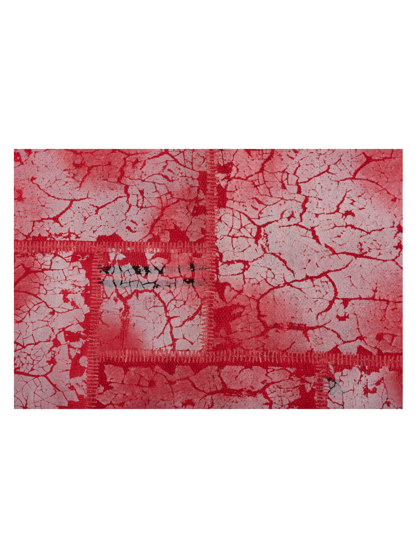 Turkish Vestige Patchwork 142783 Red 8.3x9.10 Hand Knotted Rug