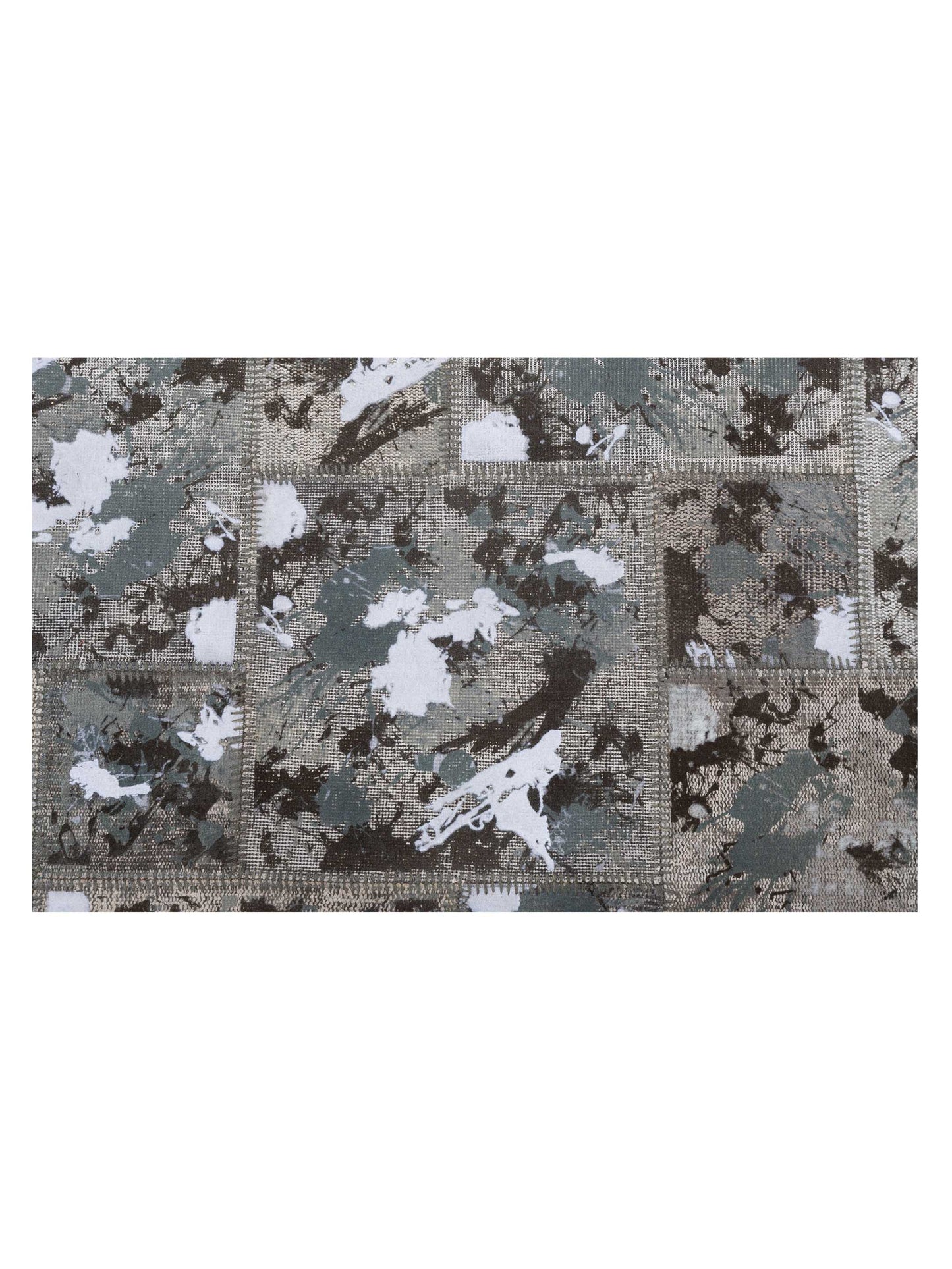Turkish Vestige Patchwork 142799 Olive 8.3x9.10 Hand Knotted Rug