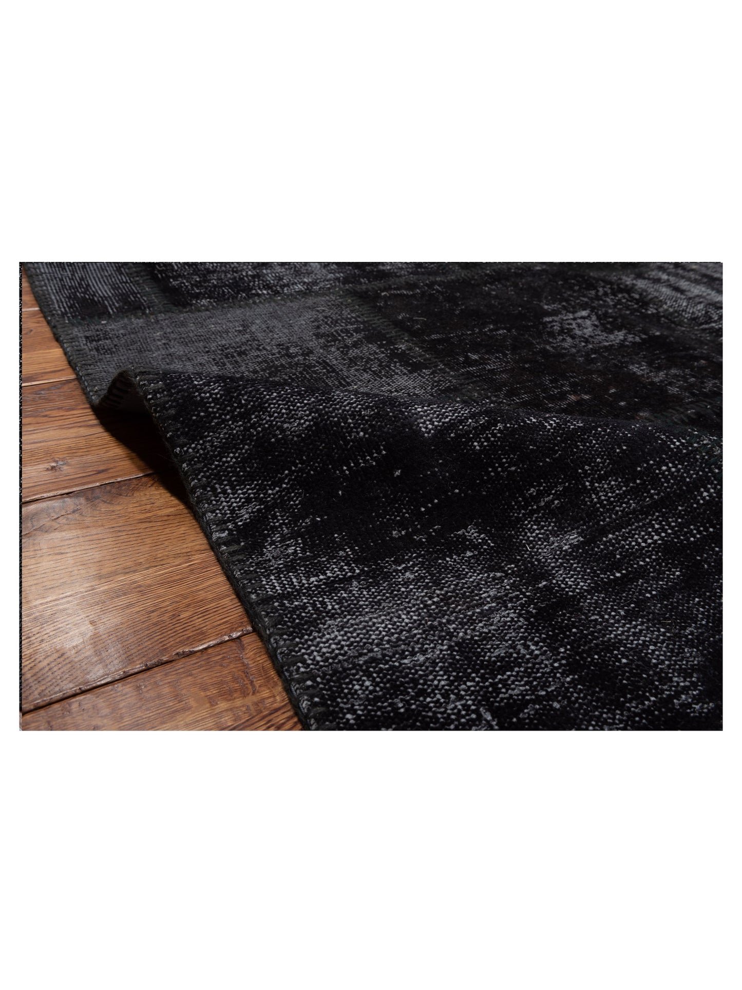 Turkish Vestige Patchwork 142800 Black 8x10 Hand Knotted Rug