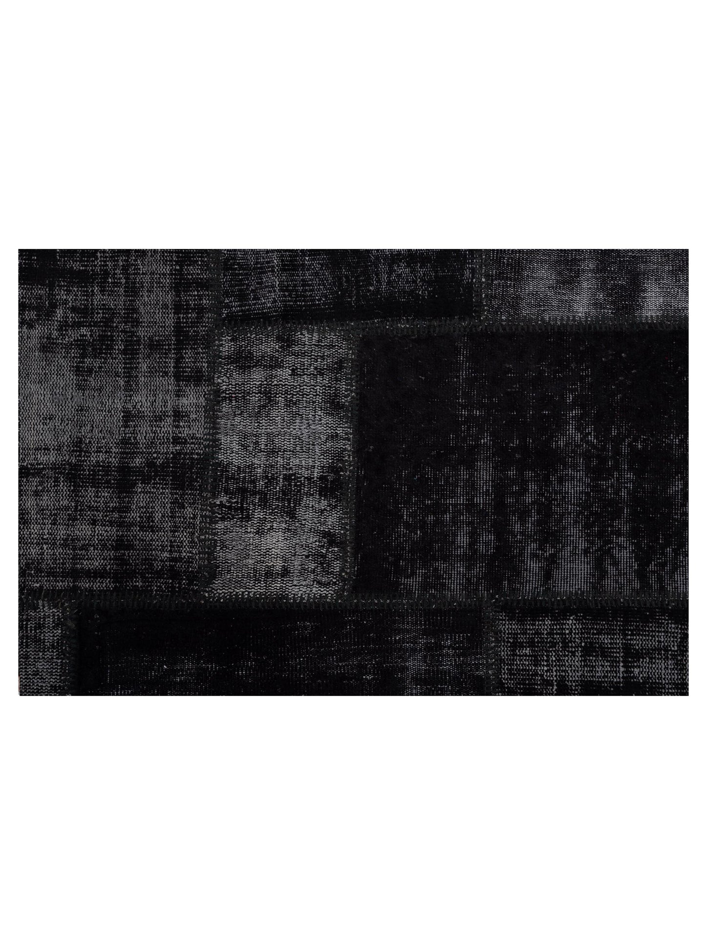 Turkish Vestige Patchwork 142800 Black 8x10 Hand Knotted Rug