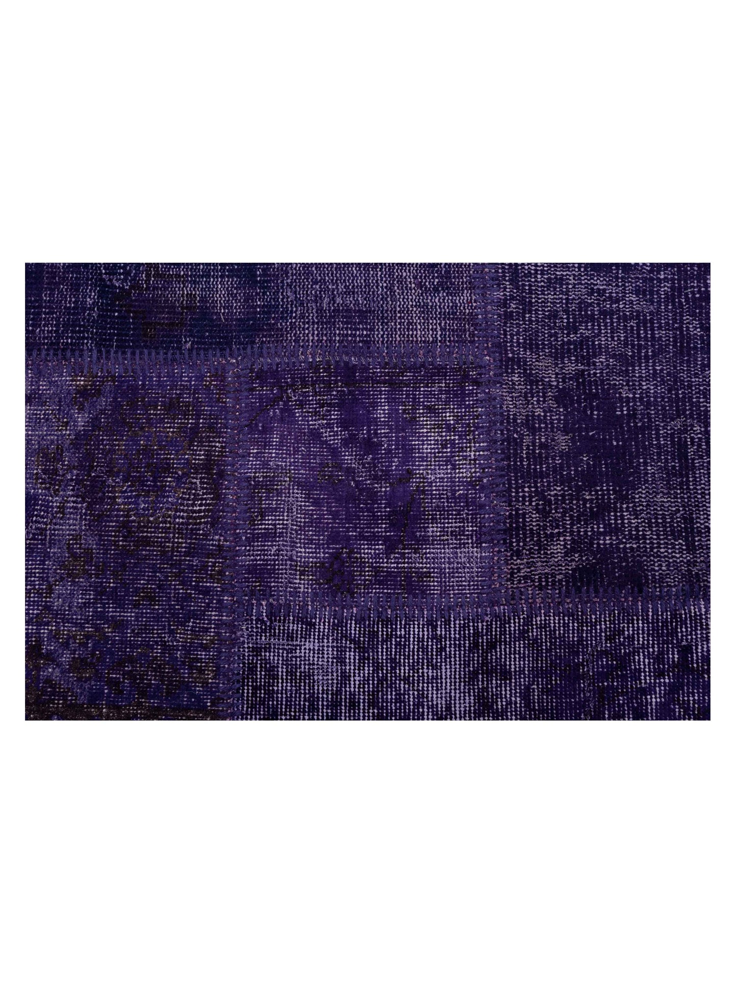 Turkish Vestige Patchwork 142801 Purple 8.3x11.5 Hand Knotted Rug