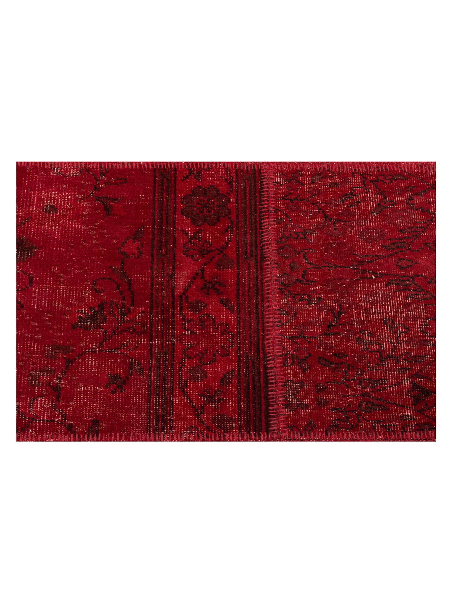 Turkish Vestige Patchwork 142803 Red 8.10x11.9 Hand Knotted Rug