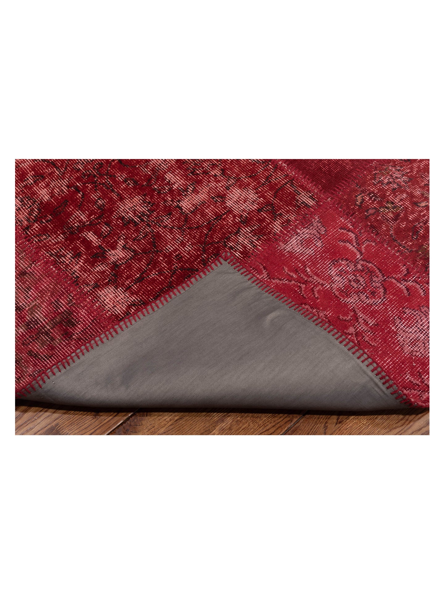 Turkish Vestige Patchwork 142805 Red 9x12 Hand Knotted Rug