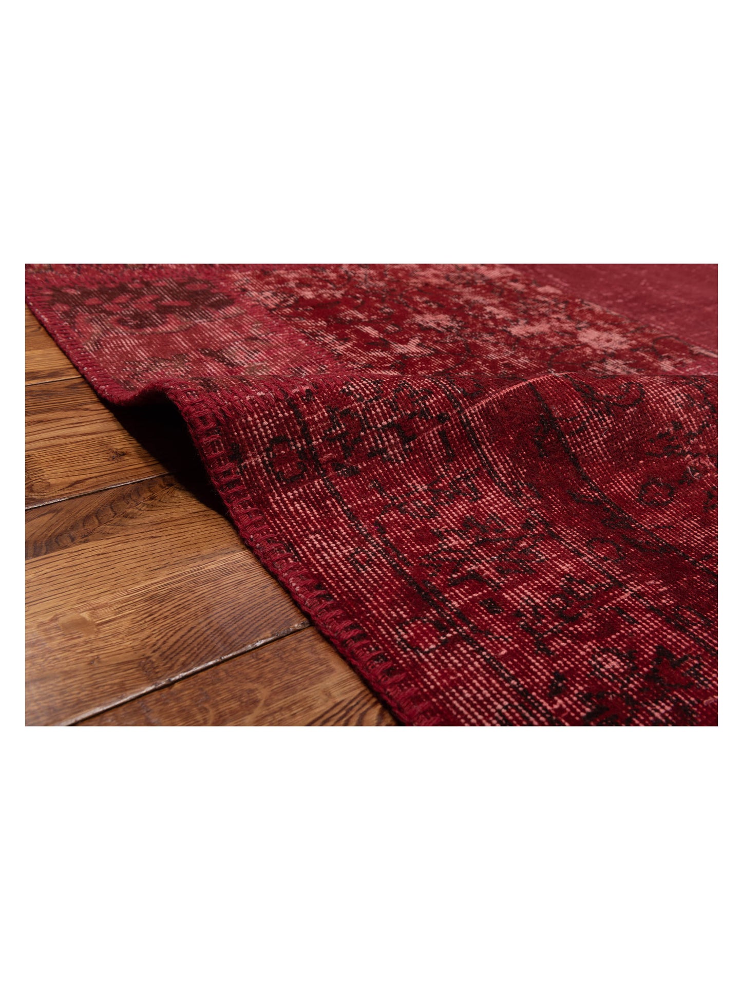 Turkish Vestige Patchwork 142805 Red 9x12 Hand Knotted Rug