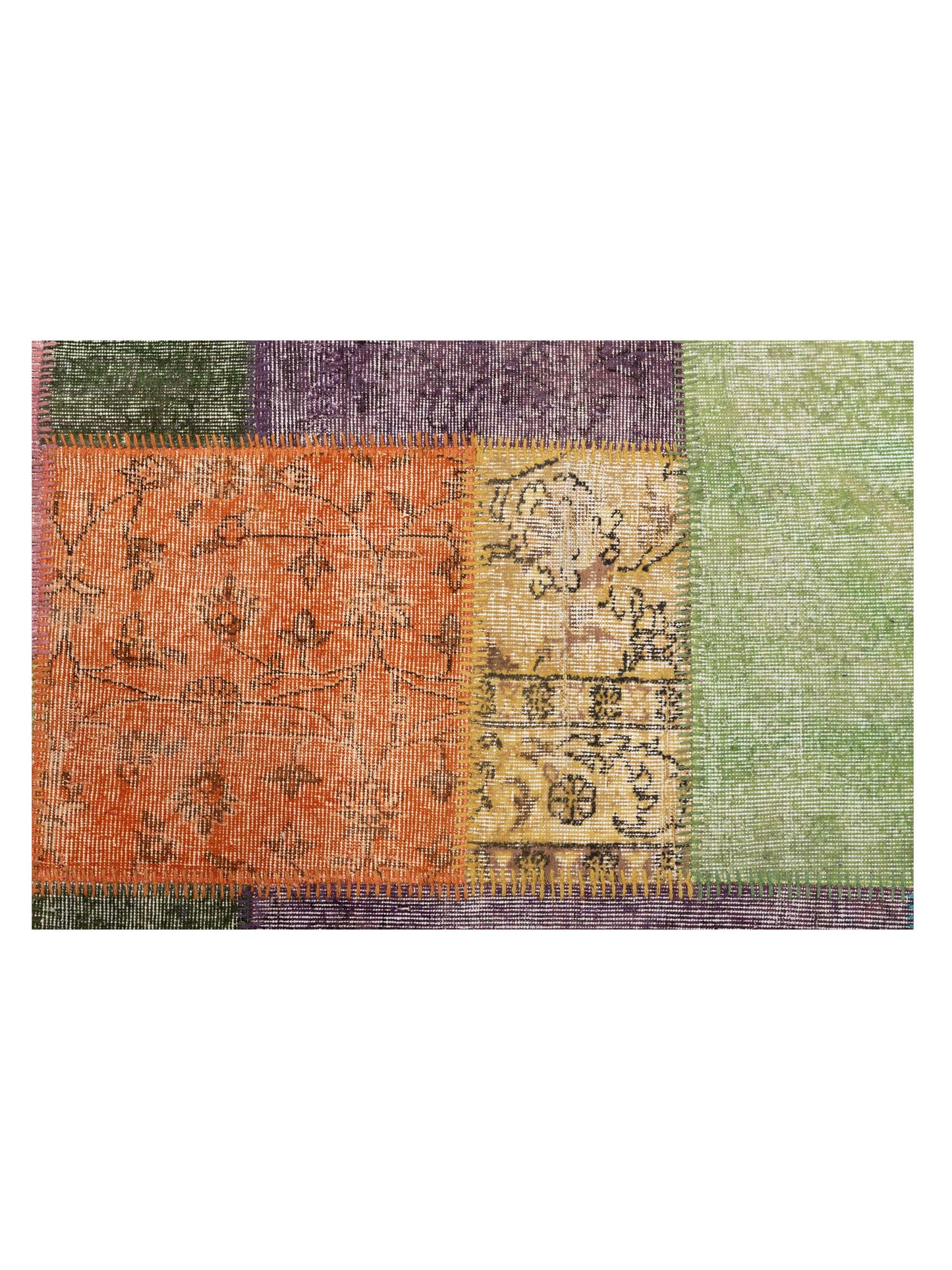 Turkish Vestige Patchwork 142806 Multi 8.2x10 Hand Knotted Rug