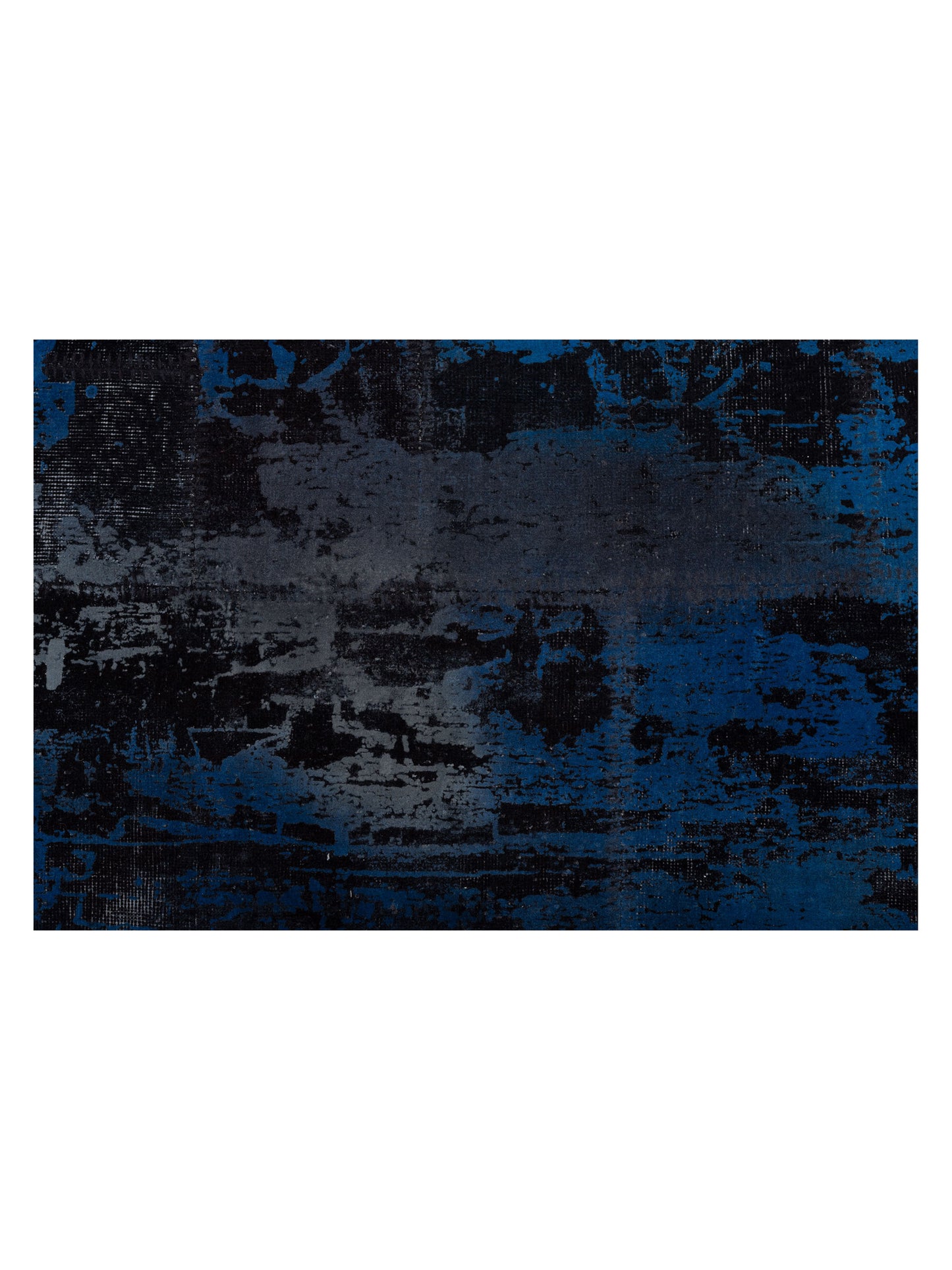 Turkish Vestige Patchwork 142808 Black Blue 8.2x9.10 Hand Knotted Rug