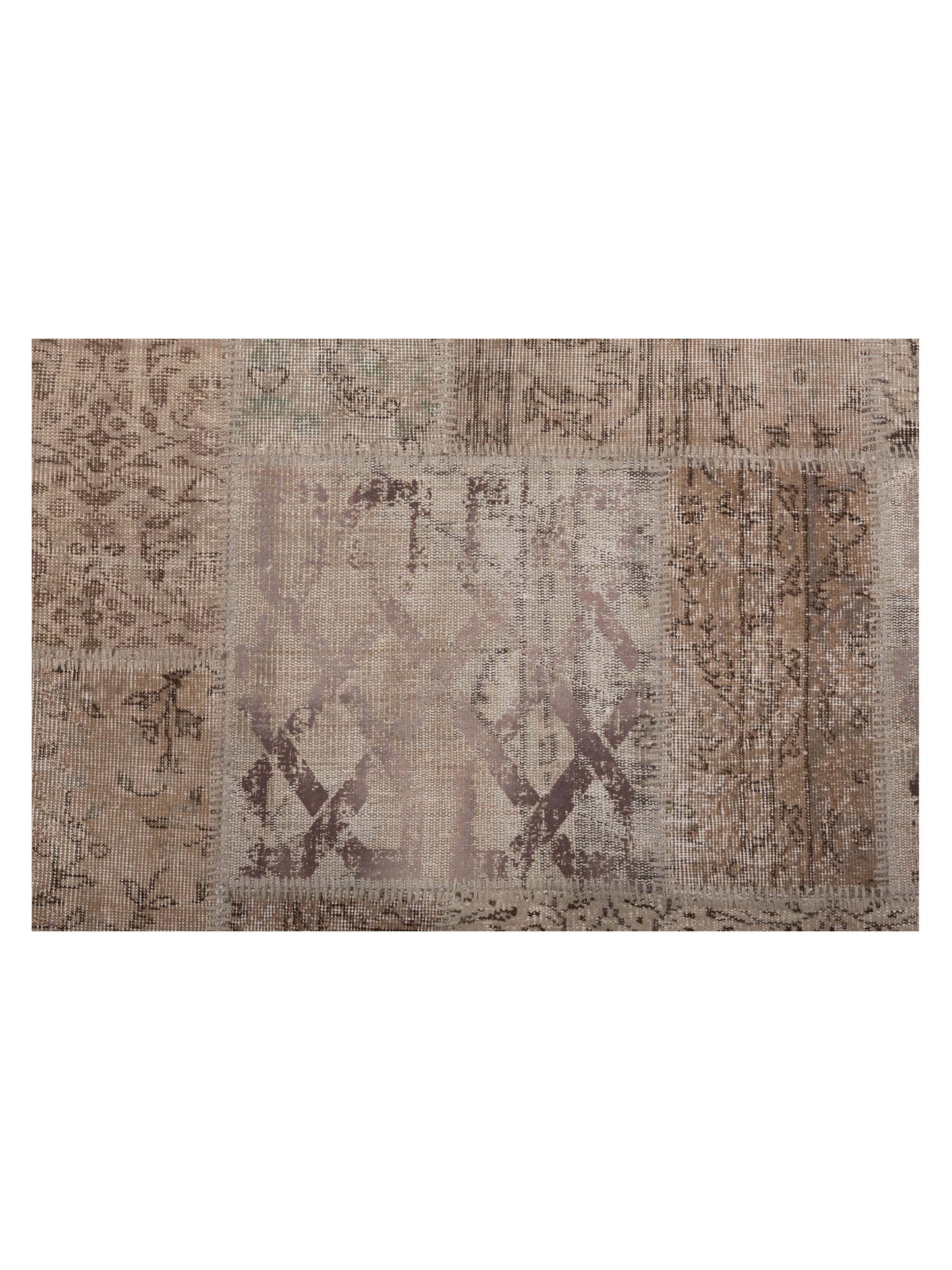 Turkish Vestige Patchwork 142811 Silver 8.3x9.10 Hand Knotted Rug