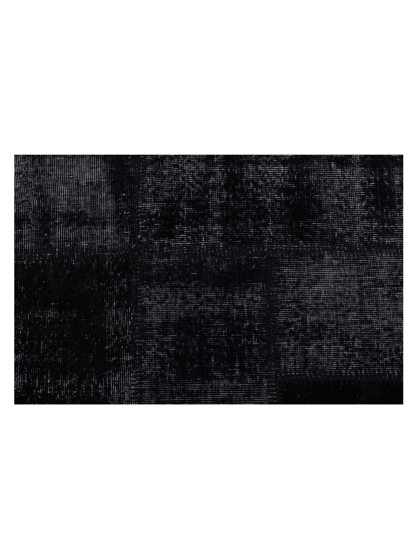 Turkish Vestige Patchwork 142817 Black 8.3x11.6 Hand Knotted Rug