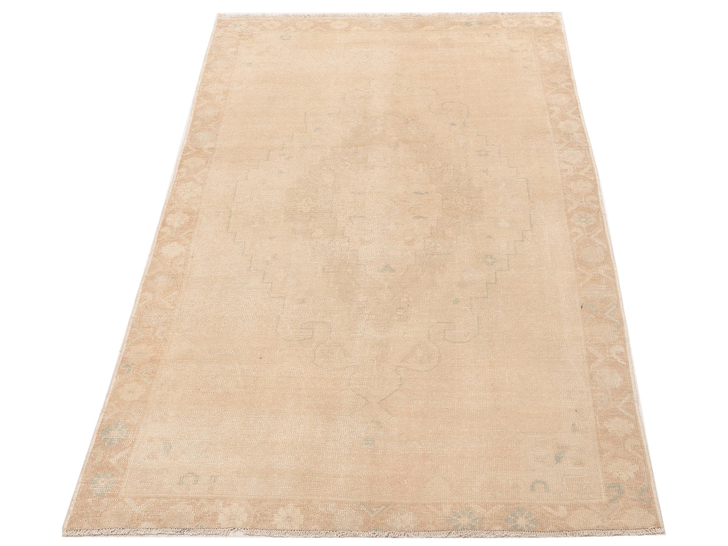 Old Anatolian 142819 Beige 4.3x7.7 Hand Knotted Rug