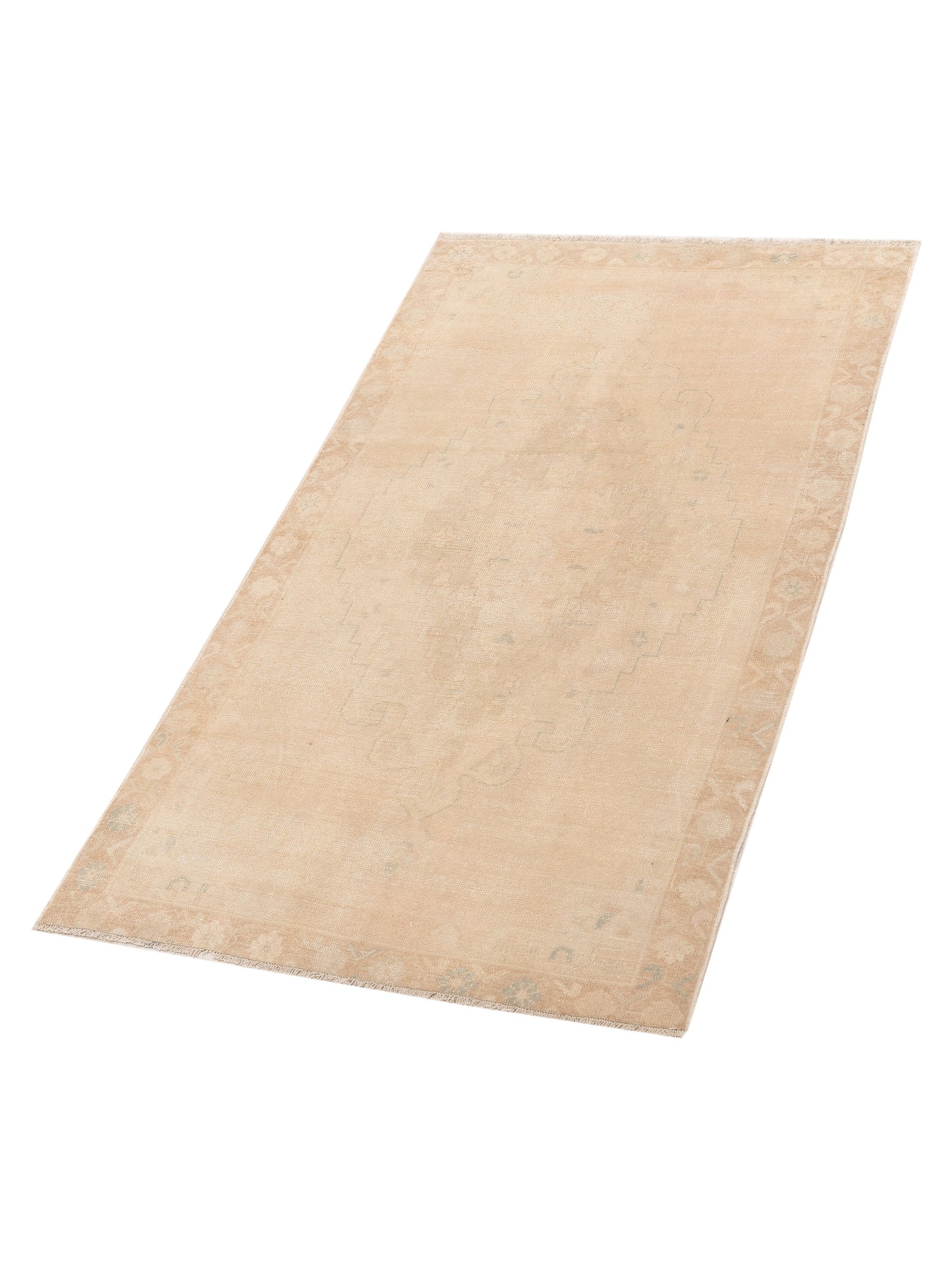Old Anatolian 142819 Beige 4.3x7.7 Hand Knotted Rug