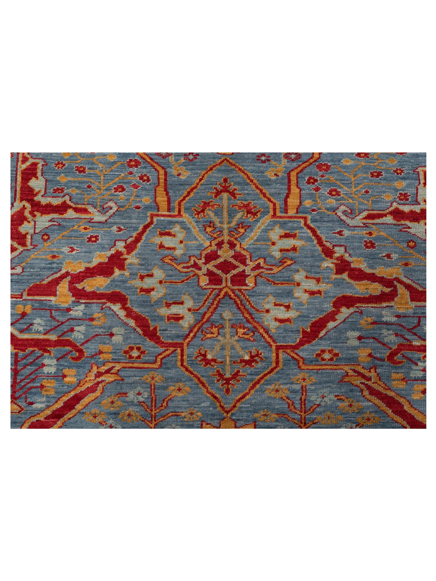 Antique Loom Fine 142839 Blue Silver 6.6x24.1 Hand Knotted Rug