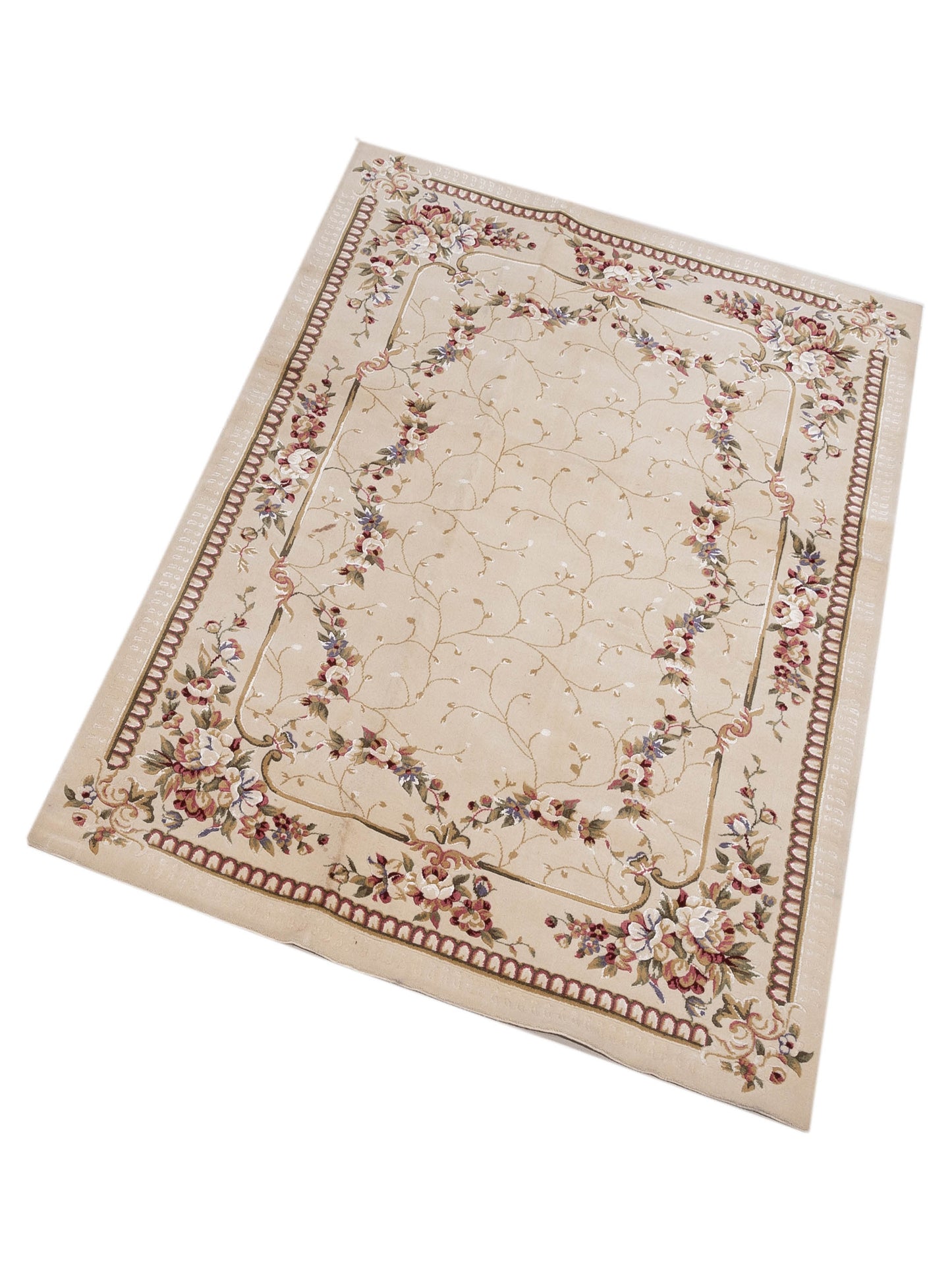 Alara 142965 Ivory 5.2x7.5 Machine Made Rug