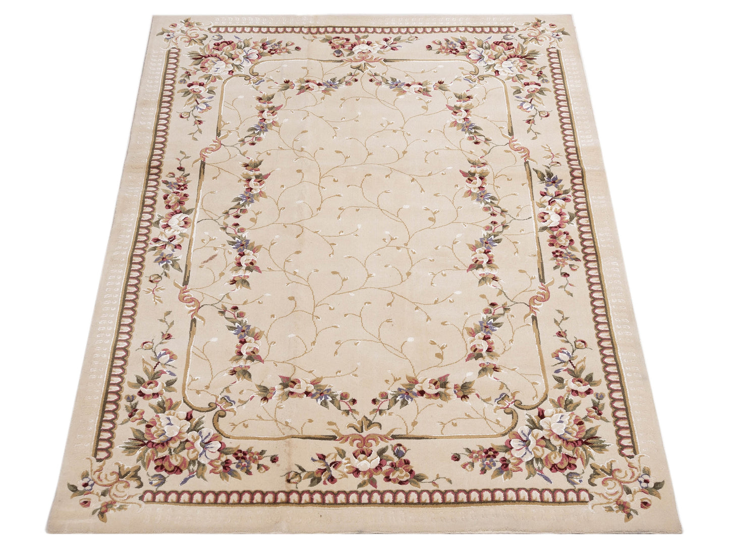 Alara 142965 Ivory 5.2x7.5 Machine Made Rug