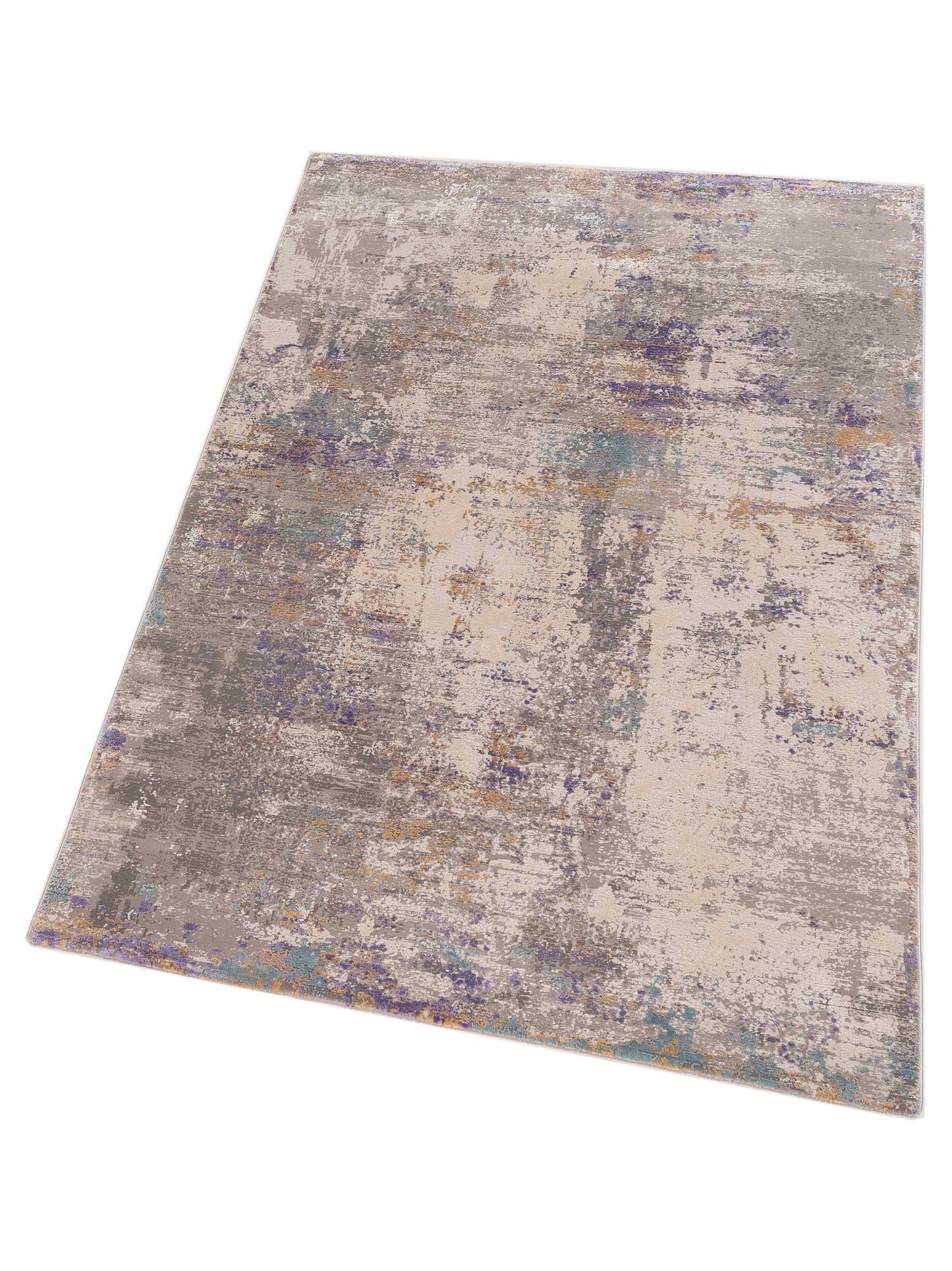 Palermo 144370 Gray Purple 3.9x6 Machine Made Rug