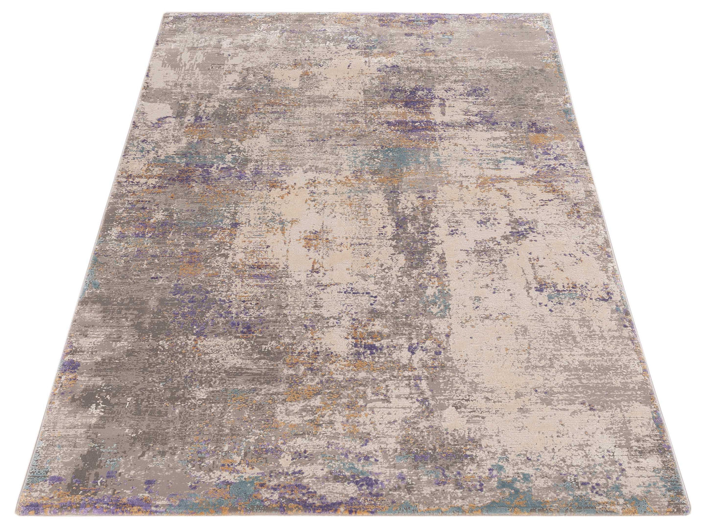 Palermo 144370 Gray Purple 3.9x6 Machine Made Rug