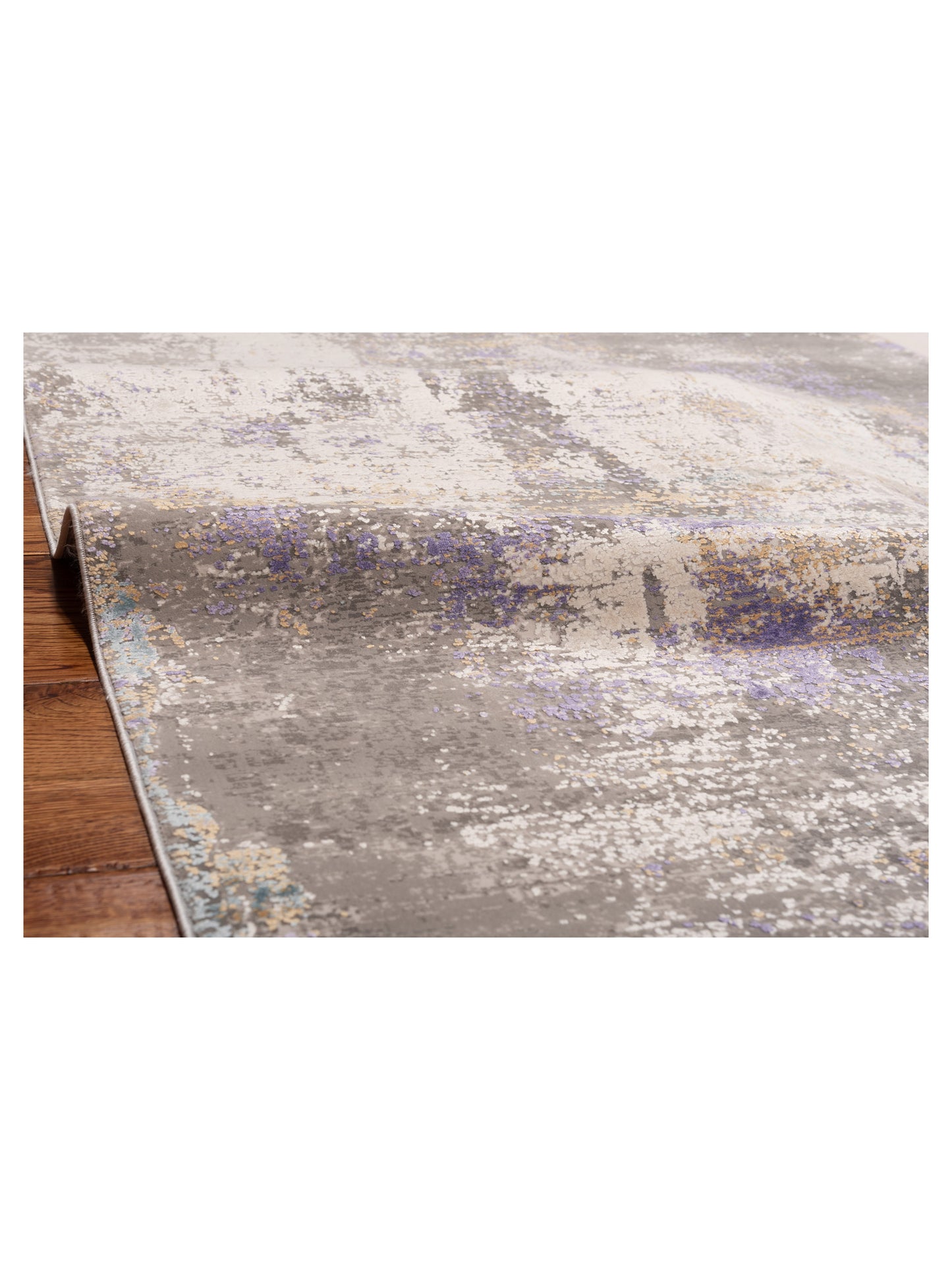Palermo 144370 Gray Purple 3.9x6 Machine Made Rug