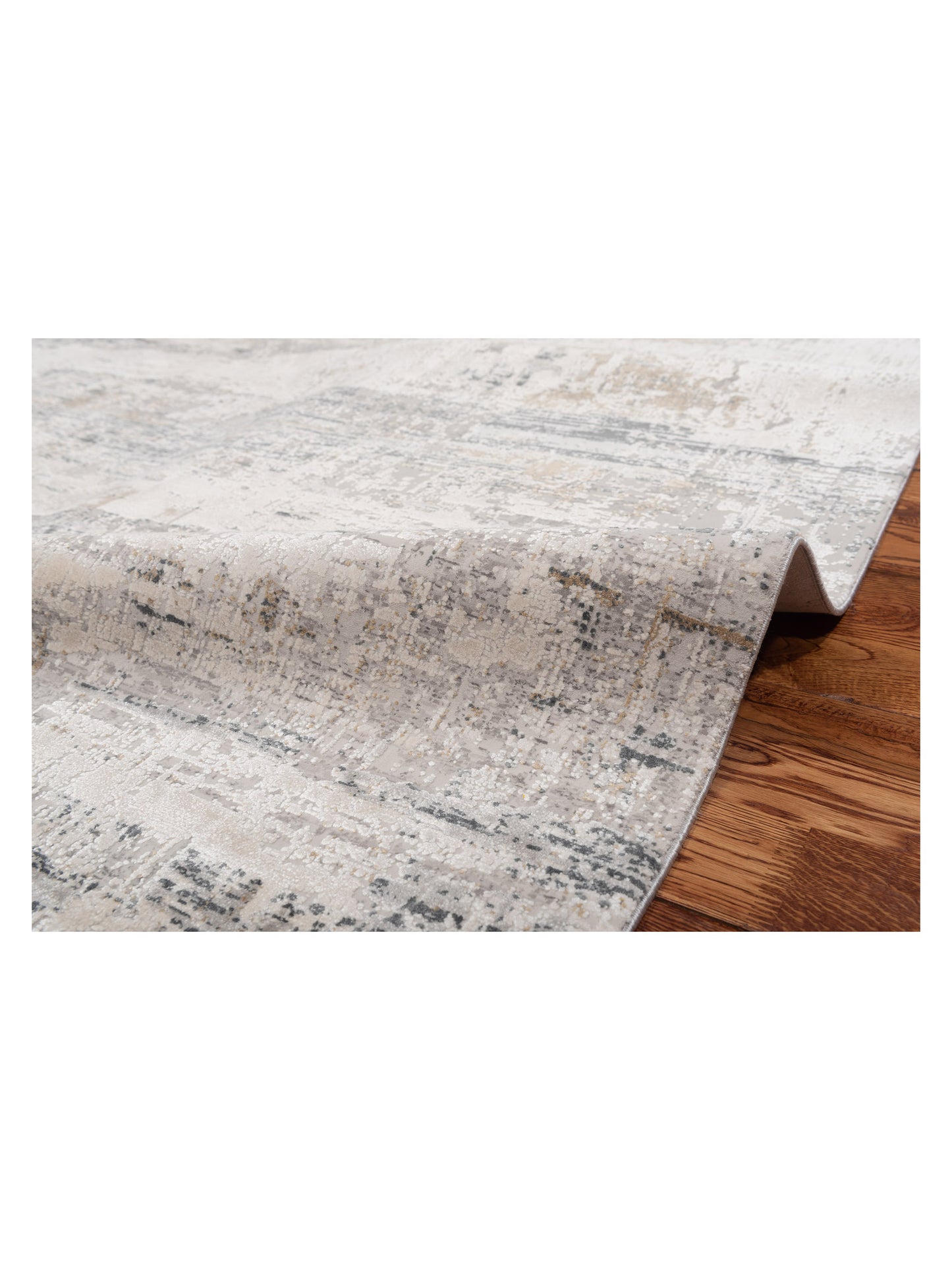 Palermo 144371 Silver Gray 5.2x8 Machine Made Rug