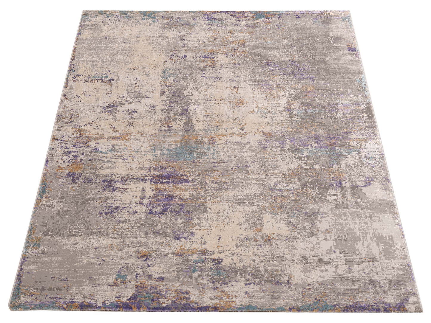 Palermo 144378 Silver Silver 5.2x8 Machine Made Rug