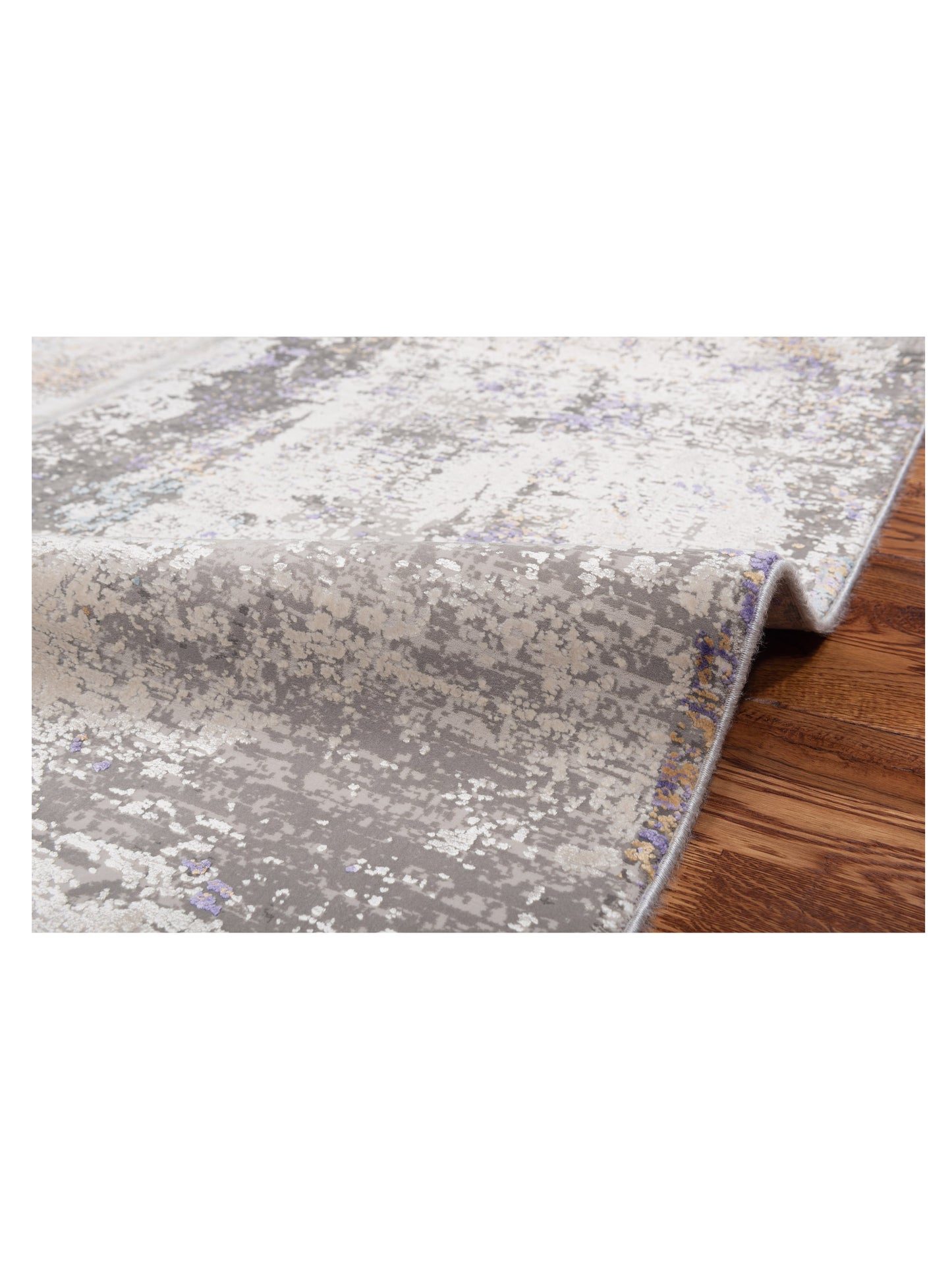 Palermo 144378 Silver Silver 5.2x8 Machine Made Rug