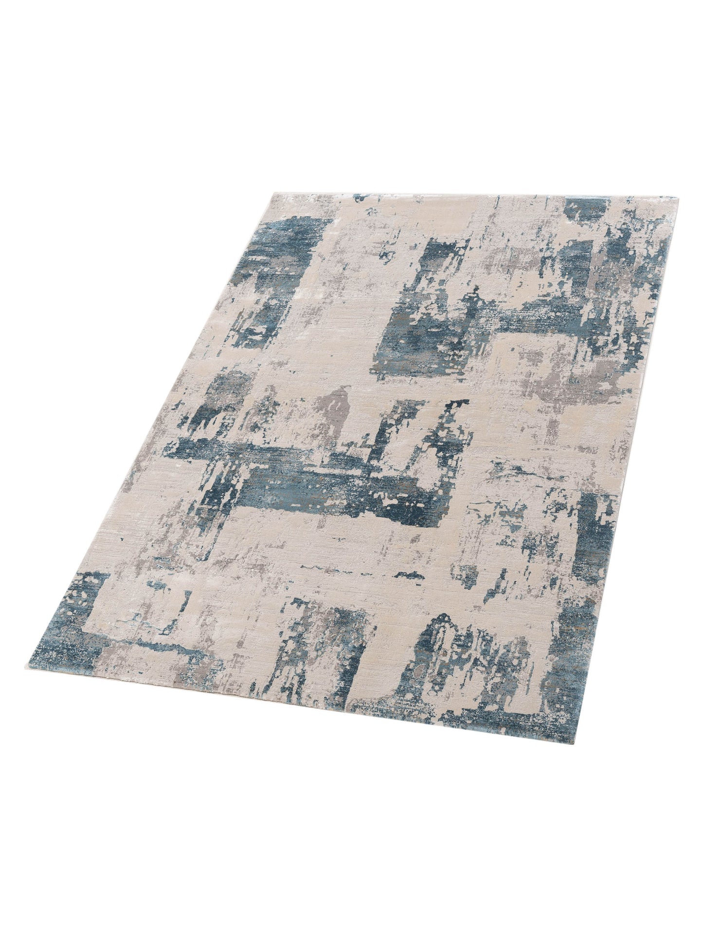 Palermo 144384 Beige Blue 5.2x8 Machine Made Rug