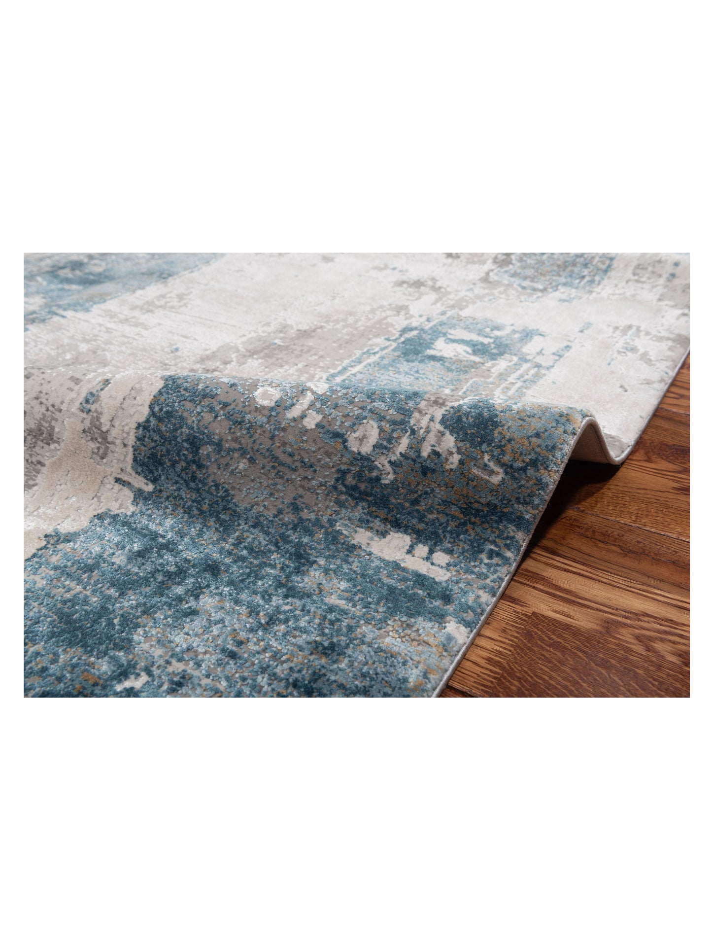 Palermo 144384 Beige Blue 5.2x8 Machine Made Rug