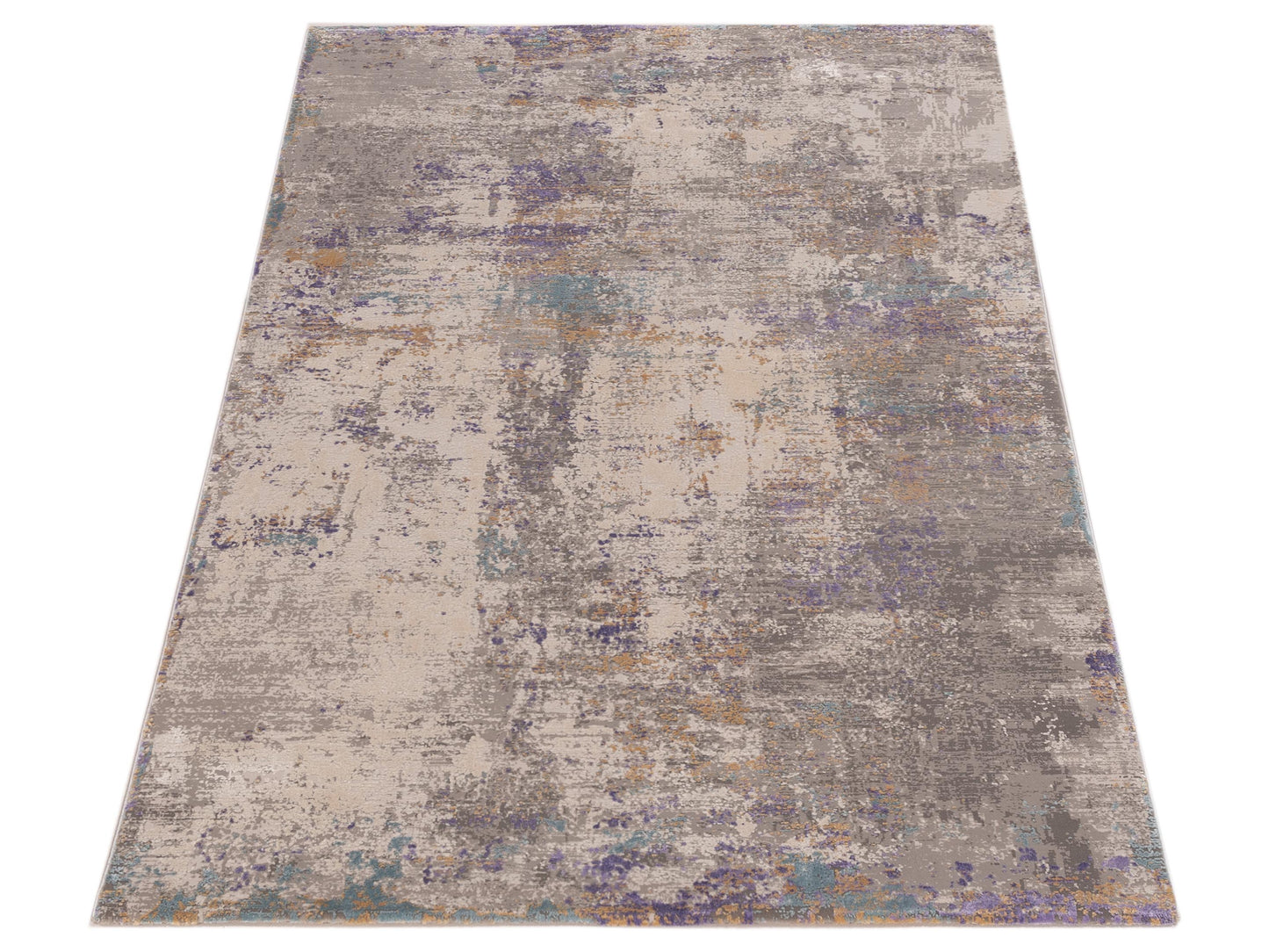 Palermo 144398 Gray Purple 3.9x6 Machine Made Rug