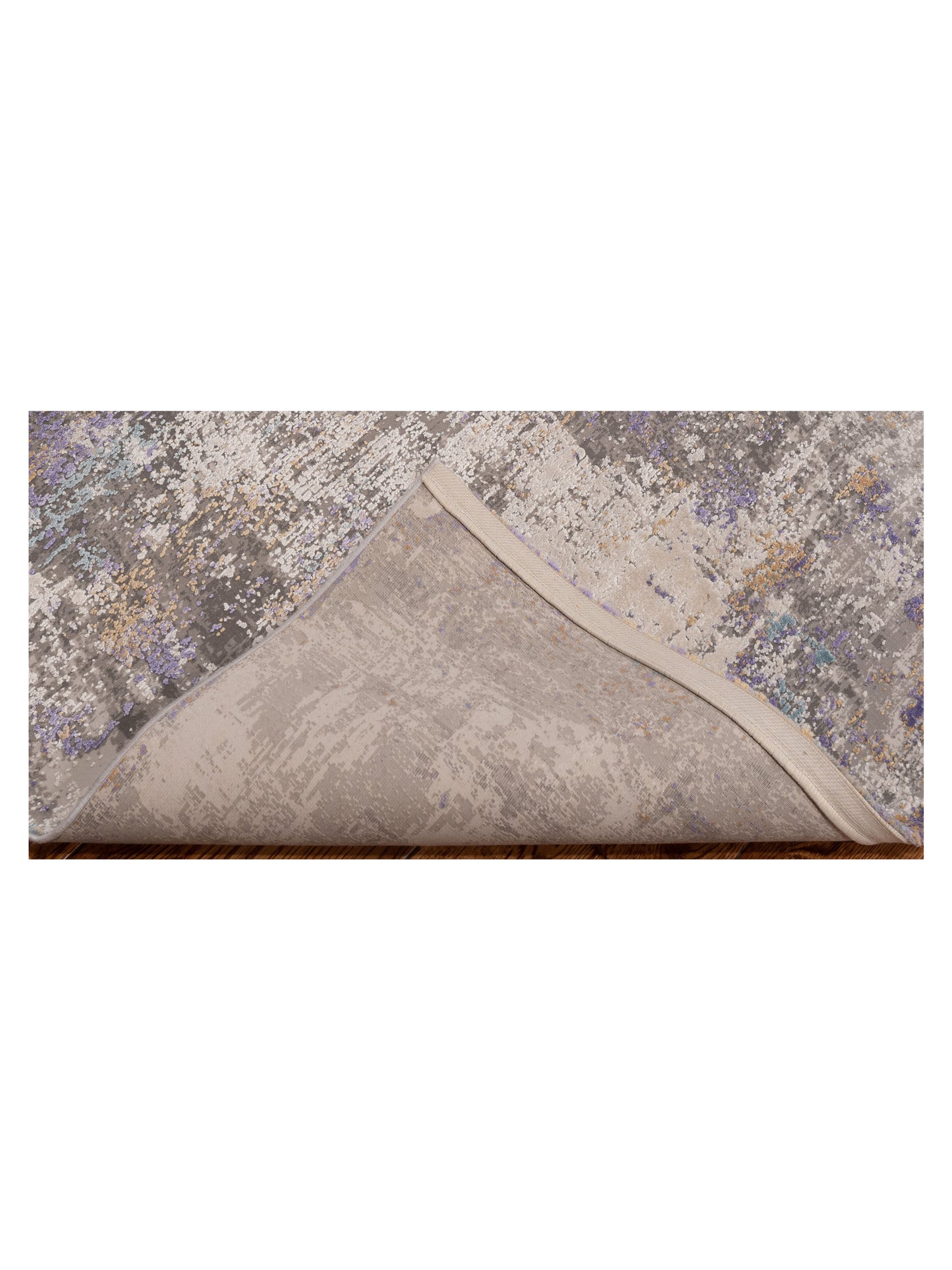 Palermo 144398 Gray Purple 3.9x6 Machine Made Rug