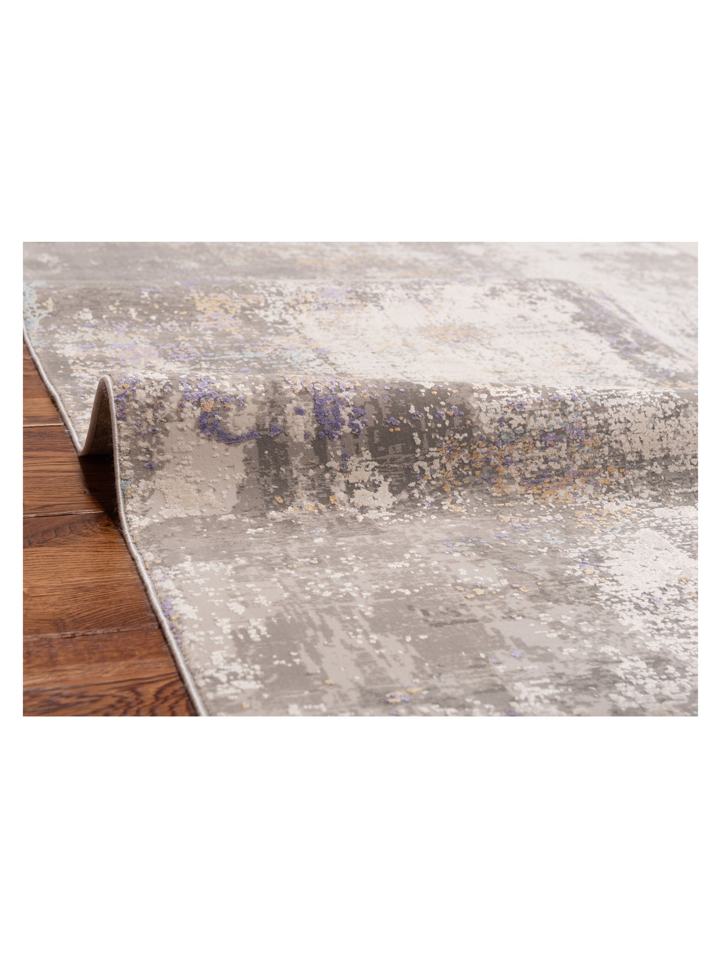 Palermo 144398 Gray Purple 3.9x6 Machine Made Rug