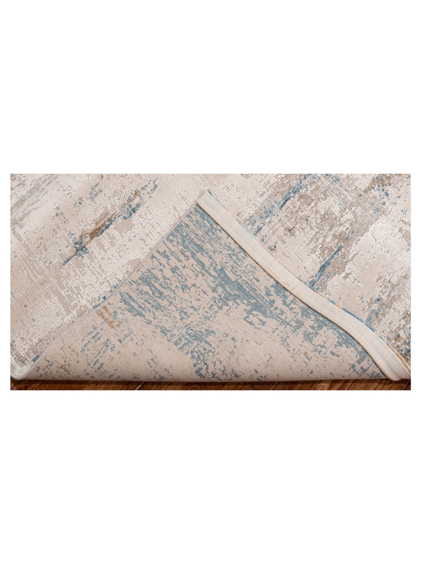 Palermo 144409 Ivory Blue 3.9x6 Machine Made Rug