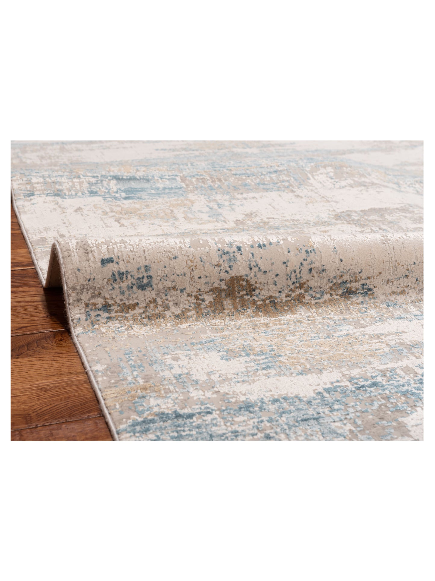 Palermo 144409 Ivory Blue 3.9x6 Machine Made Rug
