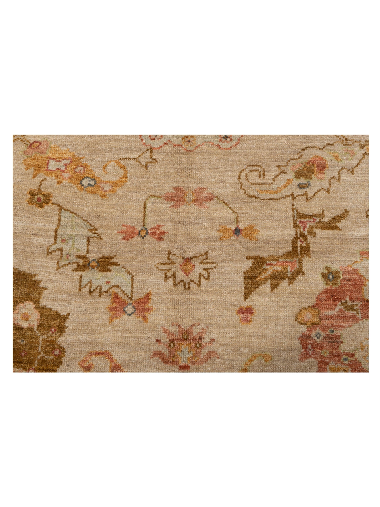 Angora Oushak 144514 Beige Mustard 8.4x10.1 Hand Knotted Rug