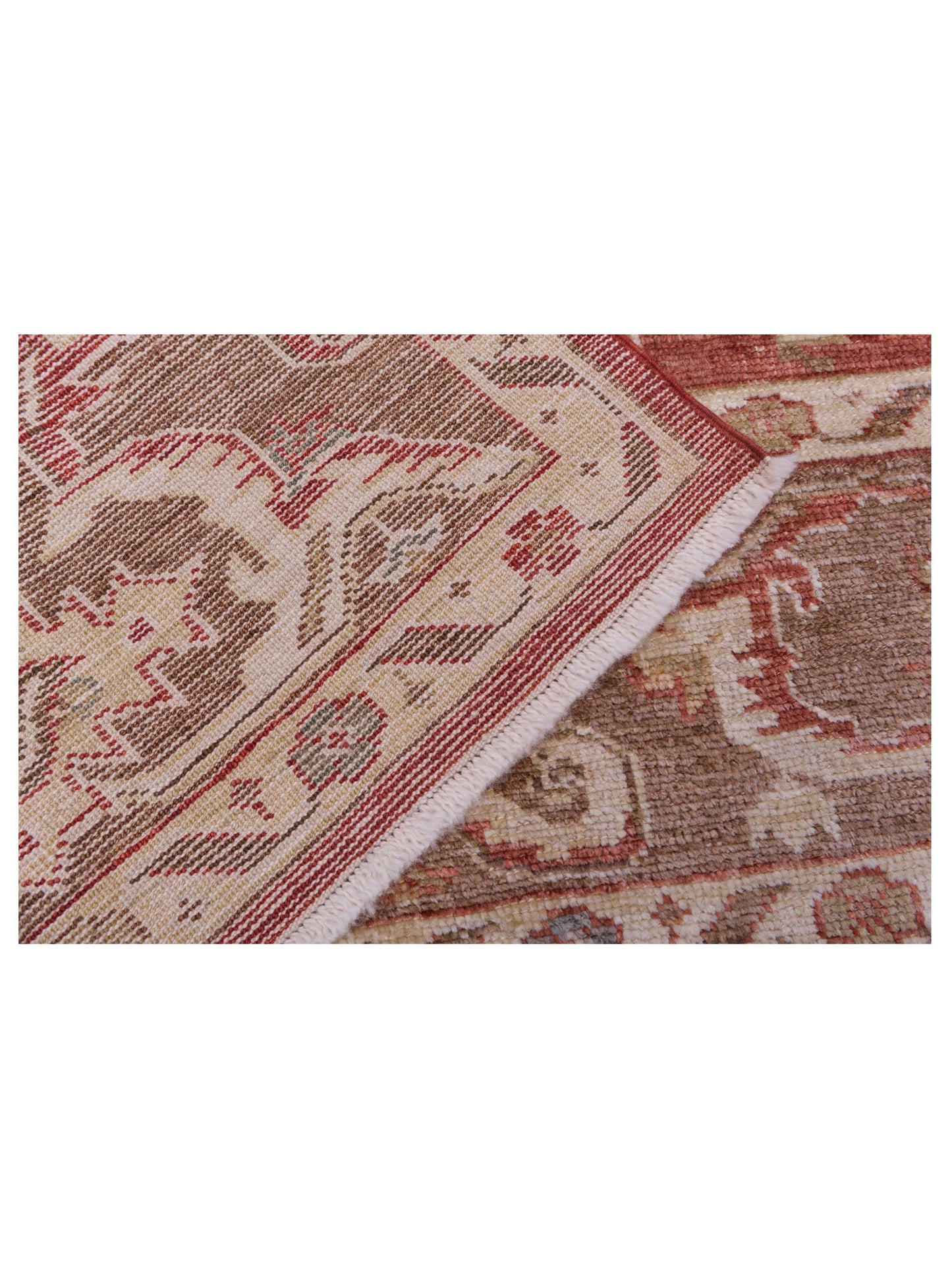 Angora Oushak 144522 Rust Rust Brown 8.3x10.3 Hand Knotted Rug
