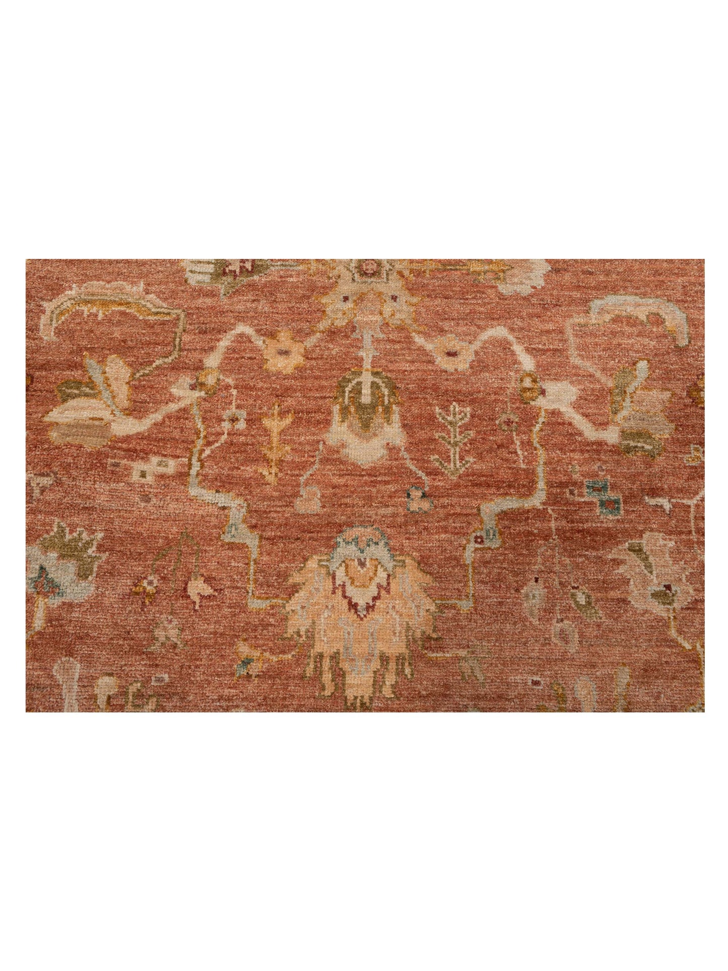 Angora Oushak 144556 Pink Mustard 8.4x10.11 Hand Knotted Rug