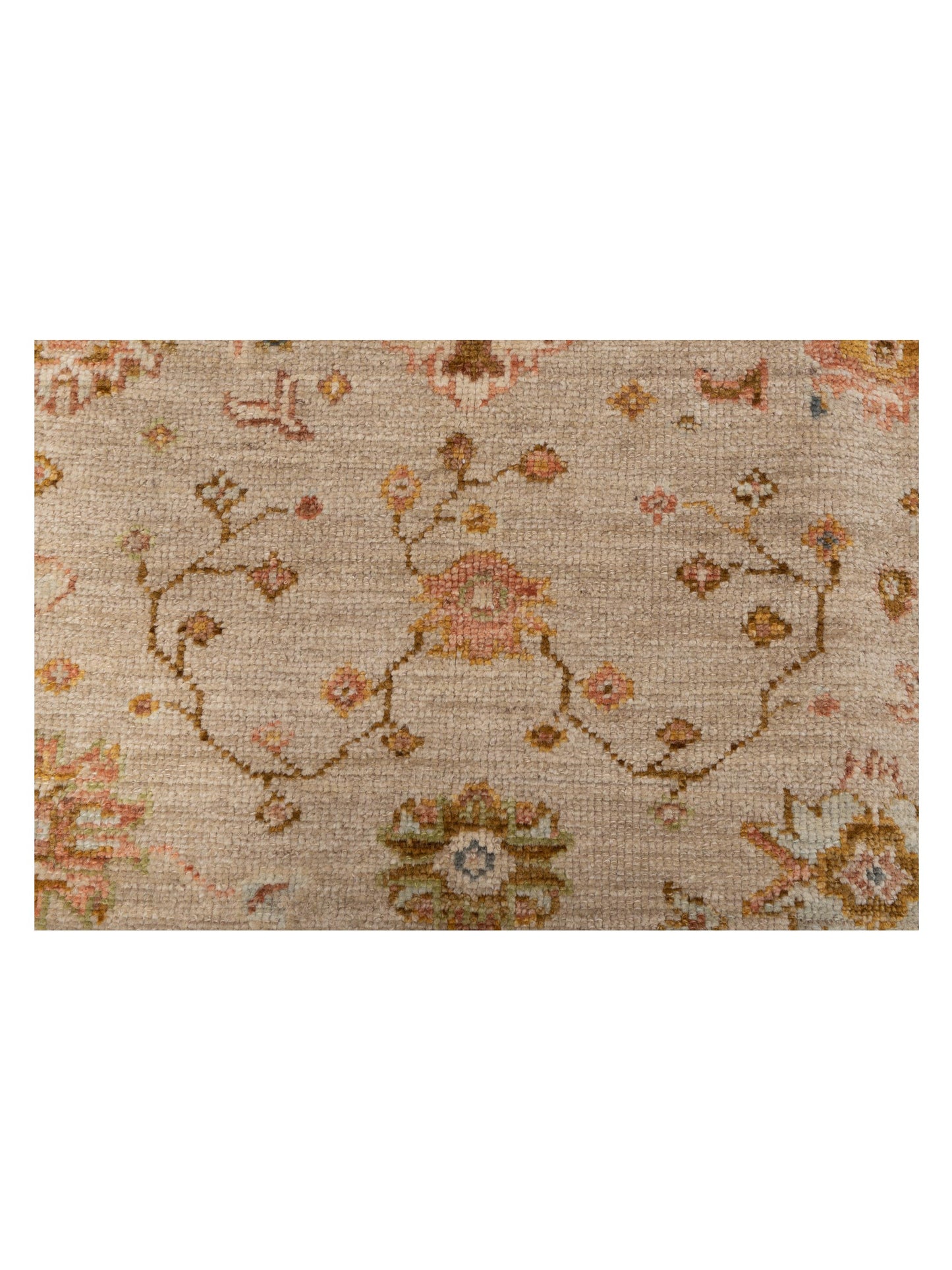Angora Oushak 144605 Silver Red 4.2x6.2 Hand Knotted Rug