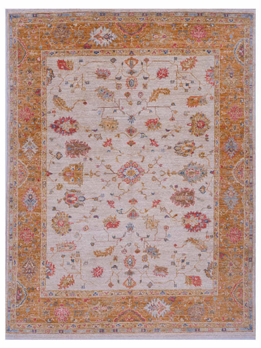Anadol Angora Oushak  Ivory Orange Traditional
