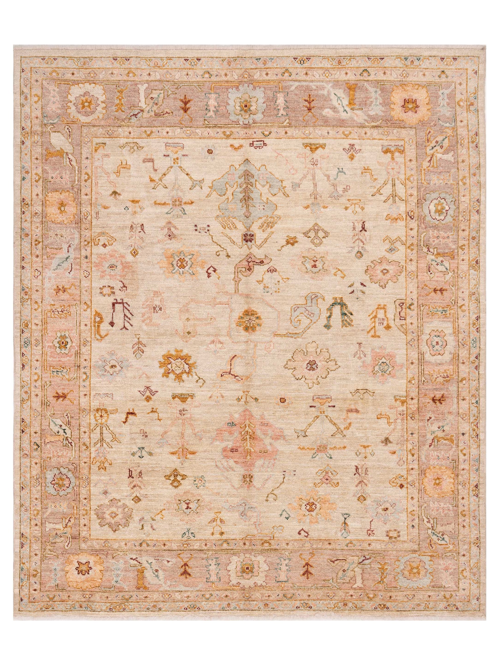 Anadol Angora Oushak  Ivory Pink Traditional