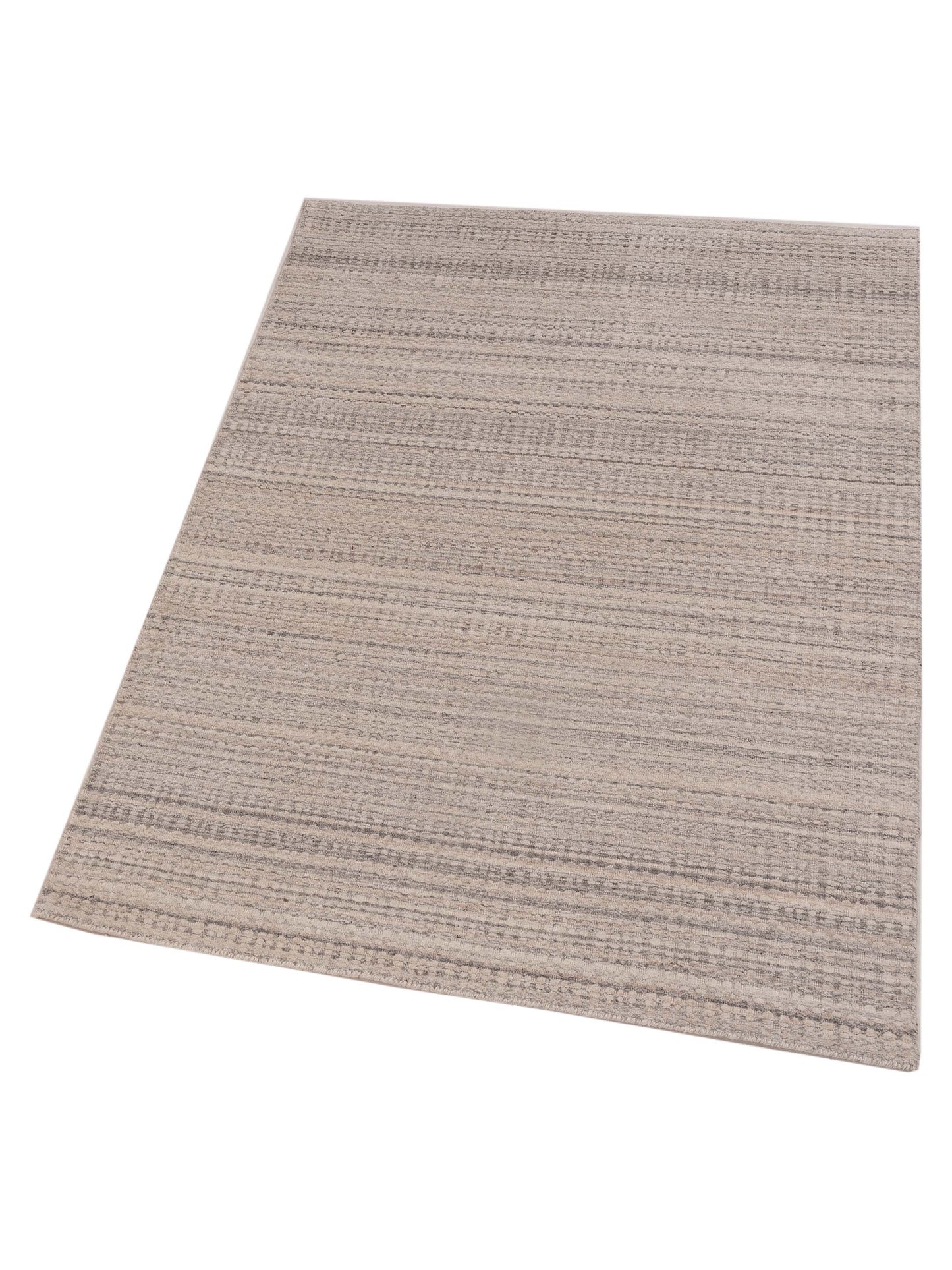 Himalayan 144789 Ivory Gray 4.1x6.1 Hand Knotted Rug