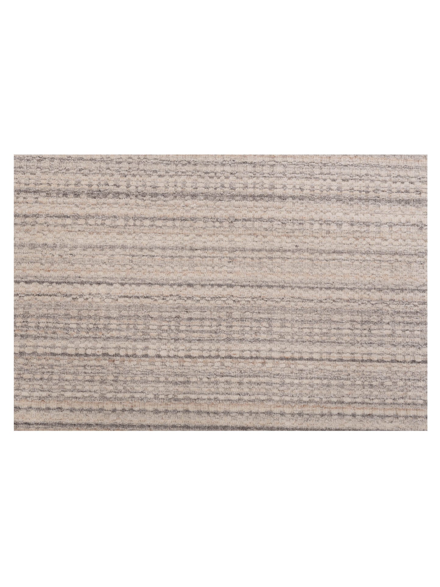 Himalayan 144789 Ivory Gray 4.1x6.1 Hand Knotted Rug