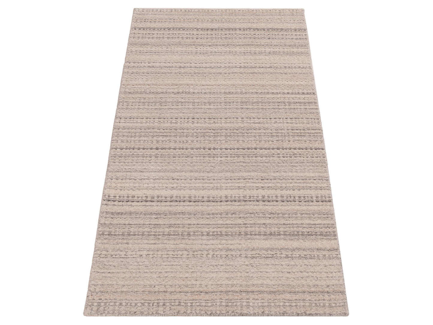 Himalayan 144835 Ivory Gray 3.1x5.1 Hand Knotted Rug