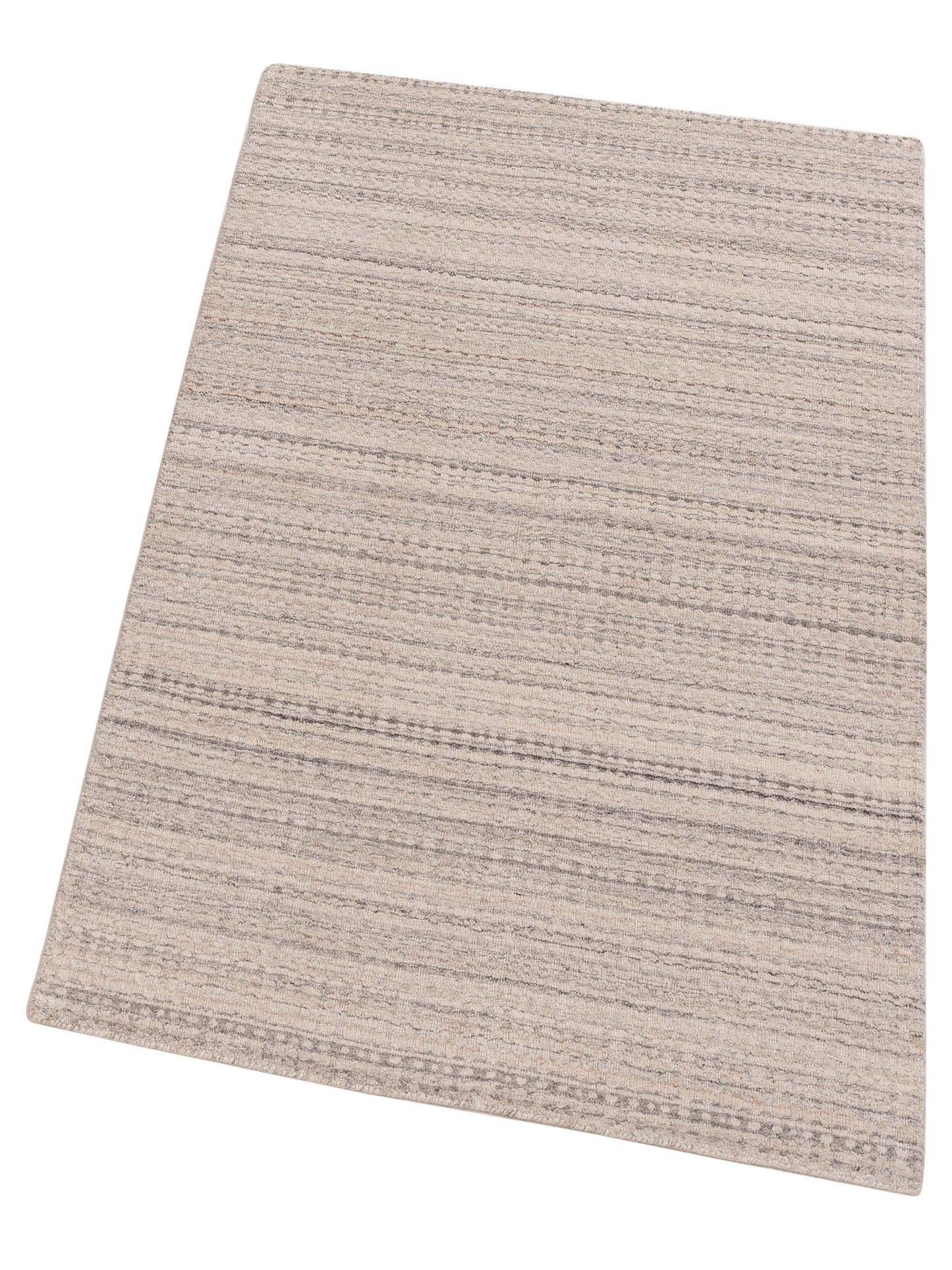 Himalayan 144843 Ivory Gray 3.1x5.1 Hand Knotted Rug